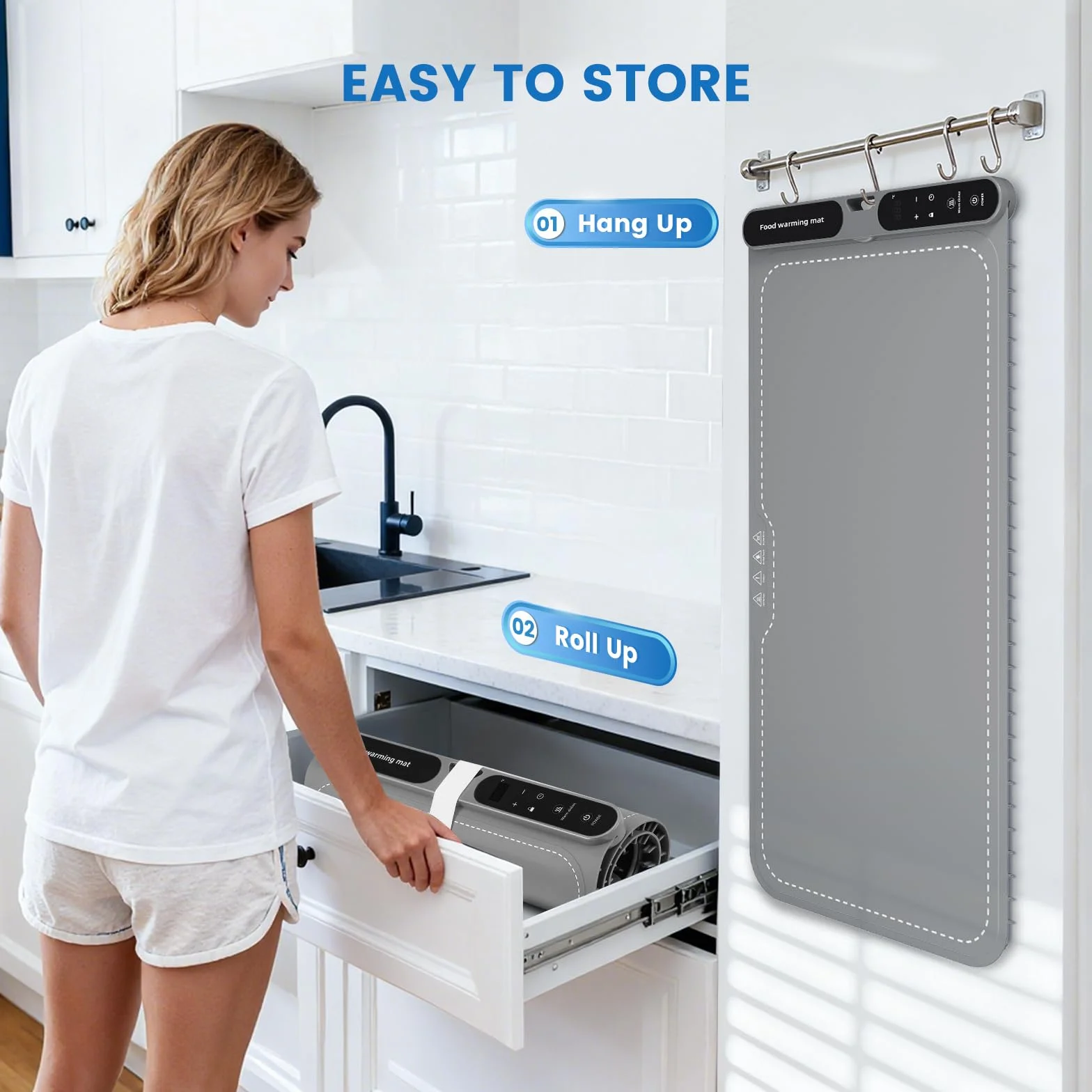 Calentador eléctrico portátil plegable de silicona 40-100 °C nano-material