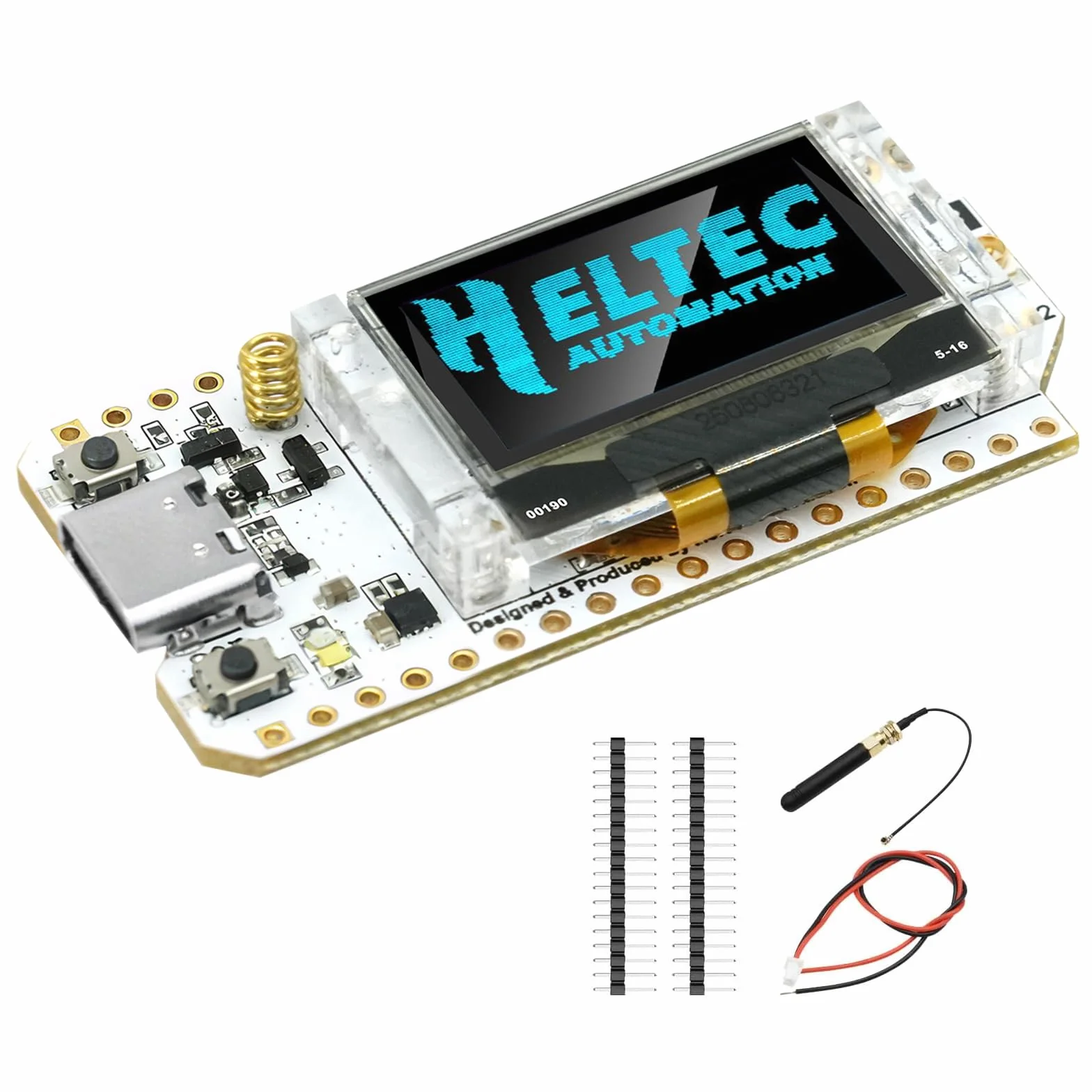 Lora ESP32 V3 Placa de Desarrollo AYWHP Meshtastic Lora ESP32 Módulo con Pantalla OLED y Antena 863 928MHZ WiFi Bluetooth Módulo IoT Junta Dual Core 240MHz para Arduino