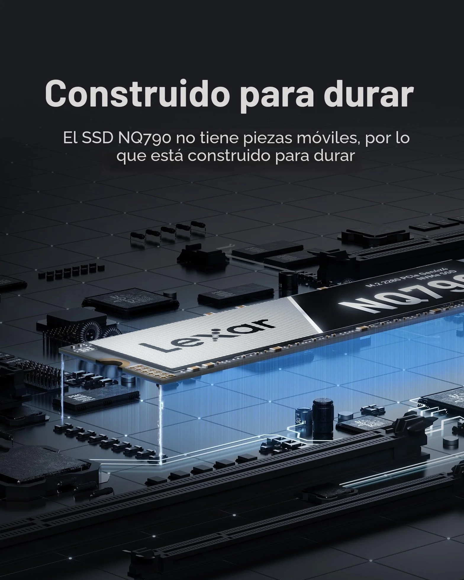 Lexar NQ790 2TB, M.2 2280 PCIe Gen4x4 NVMe 1.4 Internal, Up to 7,000MB/s Read, Up to 5,000MB/s Write, High Performance for Intense Workloads, PS5