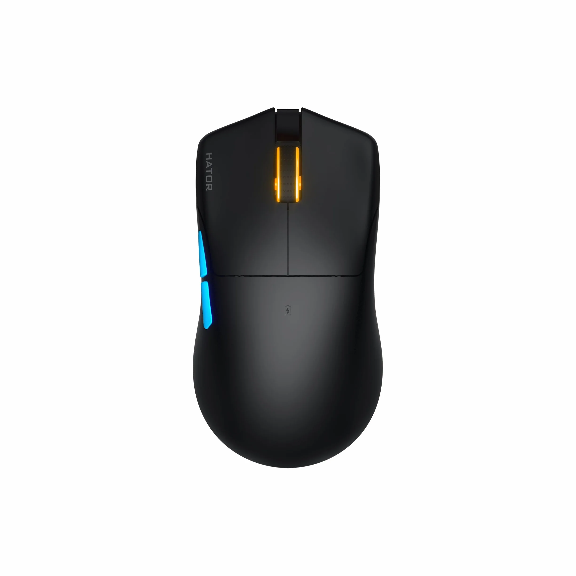HATOR Pulsar 3 Pro Wireless Ratón Gaming inalámbrico, 65g Ultraligero, PixArt PAW3950, 30000 dpi, Optical Switches 100M, 1000Hz, 2.4GHz/Bluetooth 5.1/USB-C, PTFE Skates, 600mAh, 120h, PC/Mac (Negro)
