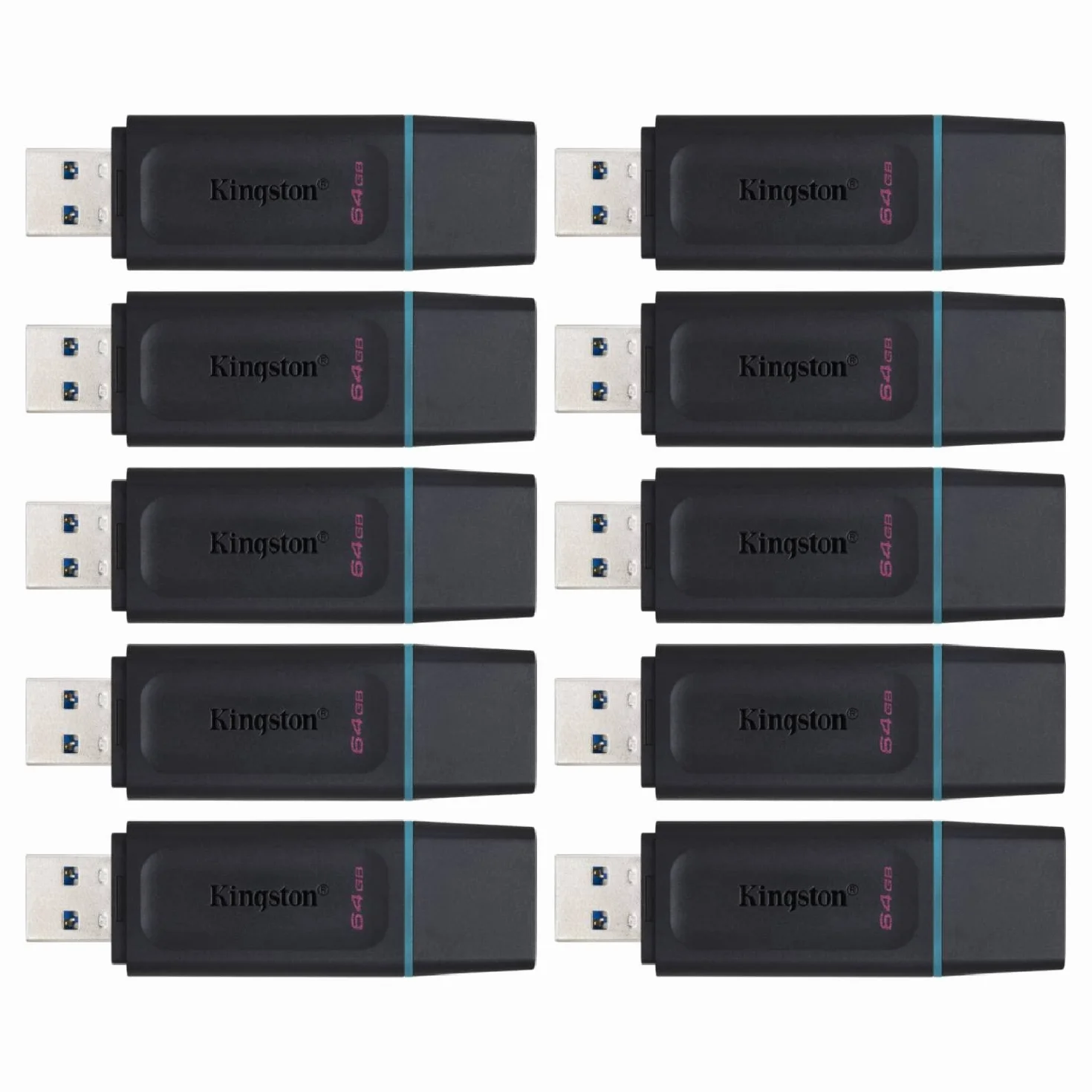 Kingston DataTraveler Exodia - Unidad Flash (64 GB, DTX/64 GB, 10 Unidades)
