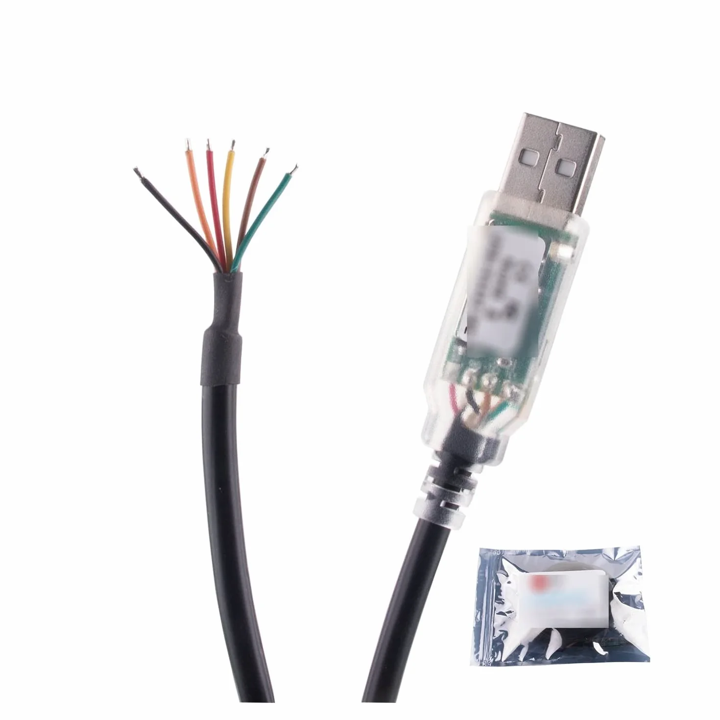 Cable Adaptador convertidor de Puerto Serie USB a RS485, Extremo Cable 6 Pines, Chip FT-DI Compatible con Windows 10, 8, 7, XP y