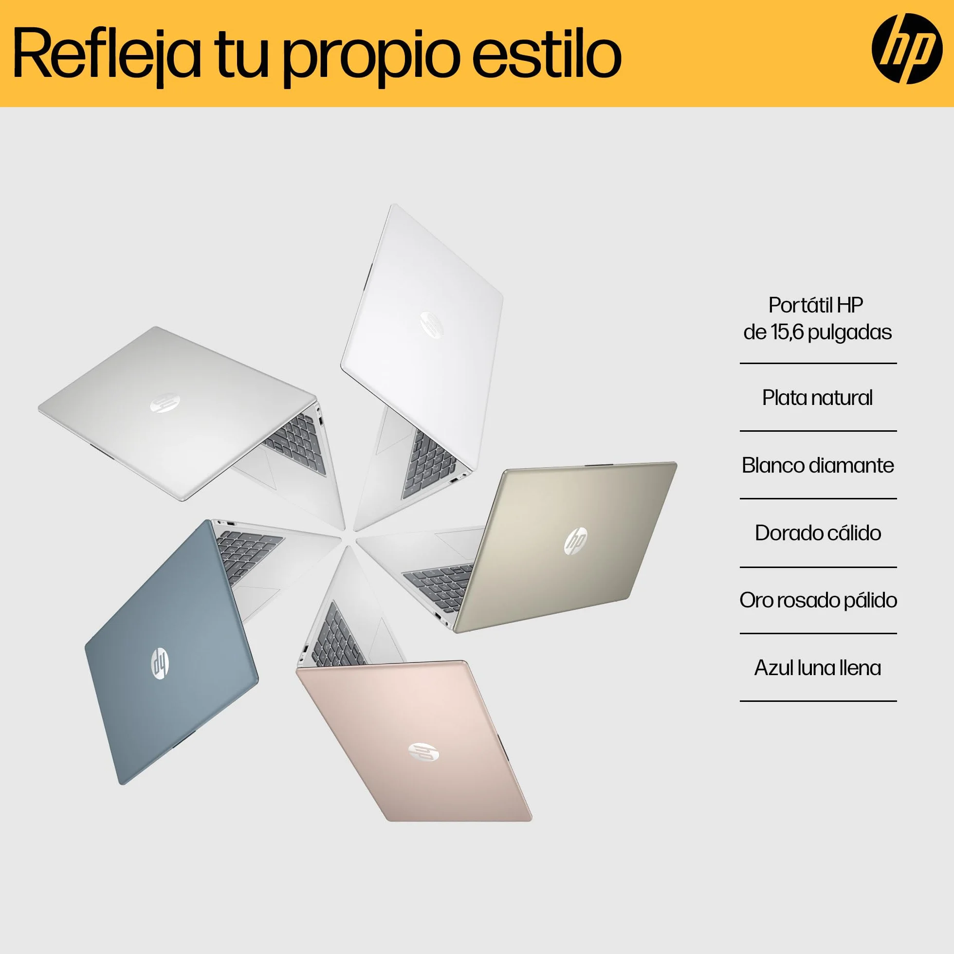 HP 15-fc0243ns - Ordenador portátil de 15.6" FHD (AMD Ryzen 7-7730U, 32 GB RAM, 1TB SSD, AMD Radeon Graphics, Windows 11) Plata y Azul - Teclado QWERTY Español