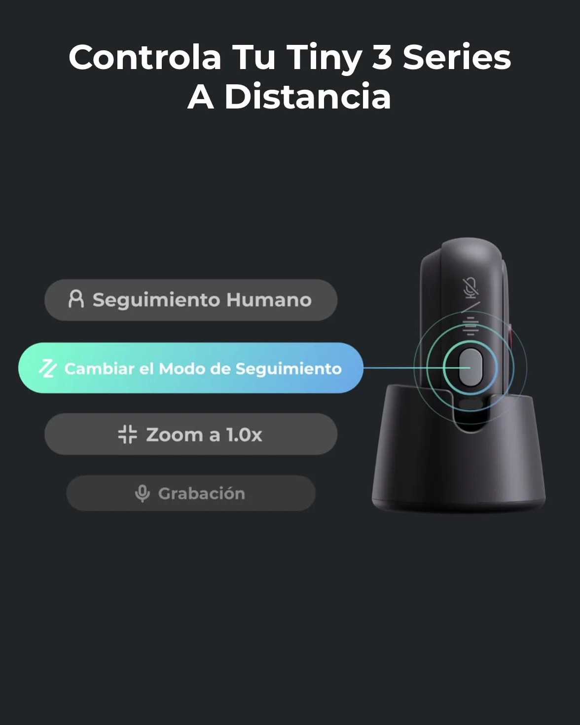 OBSBOT VOX SE Micrófono Inalámbrico Live Streaming, Compatible Tiny 3 Serie | Rango De Captación: 100m Máx.