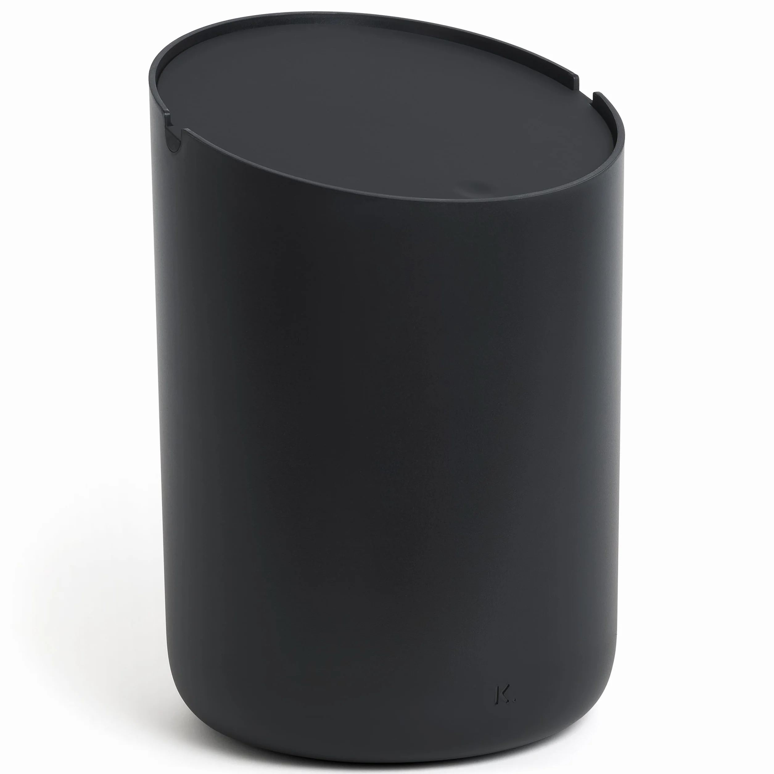 Kazai. Pequeña Papelera 'Tove' - 1,5L | Exclusivo Mini Cubo de Diseño de Berlín | Para el Baño, la Cocina y como Cubo de Mesa | Antideslizante, Cubo Interior | Negro