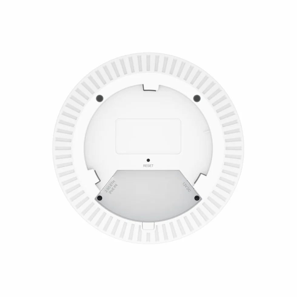 TP-Link Omada EAP720 Punto de acceso WiFi 7 BE5000 planfonier, doble banda 4 flujo, 1 puerto 2.5 Gigabit soporte PoE+, cubre hasta 140㎡, 250+ clientes simultáneos, Itinerancia transparente, Omada Mesh