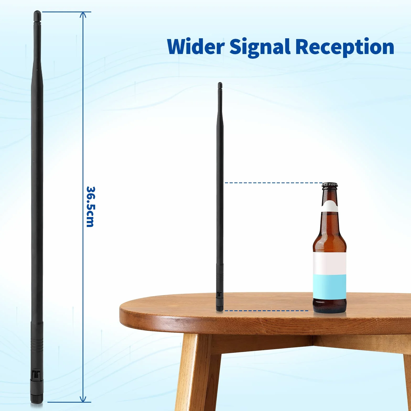 Eightwood Antena WiFi de 2,4 G, 12 dBi, basculante y giratoria, RP SMA, 2 unidades para tarjeta WiFi, tarjetas PCI, router inalámbrico, Bluetooth, ZigBee multidireccional