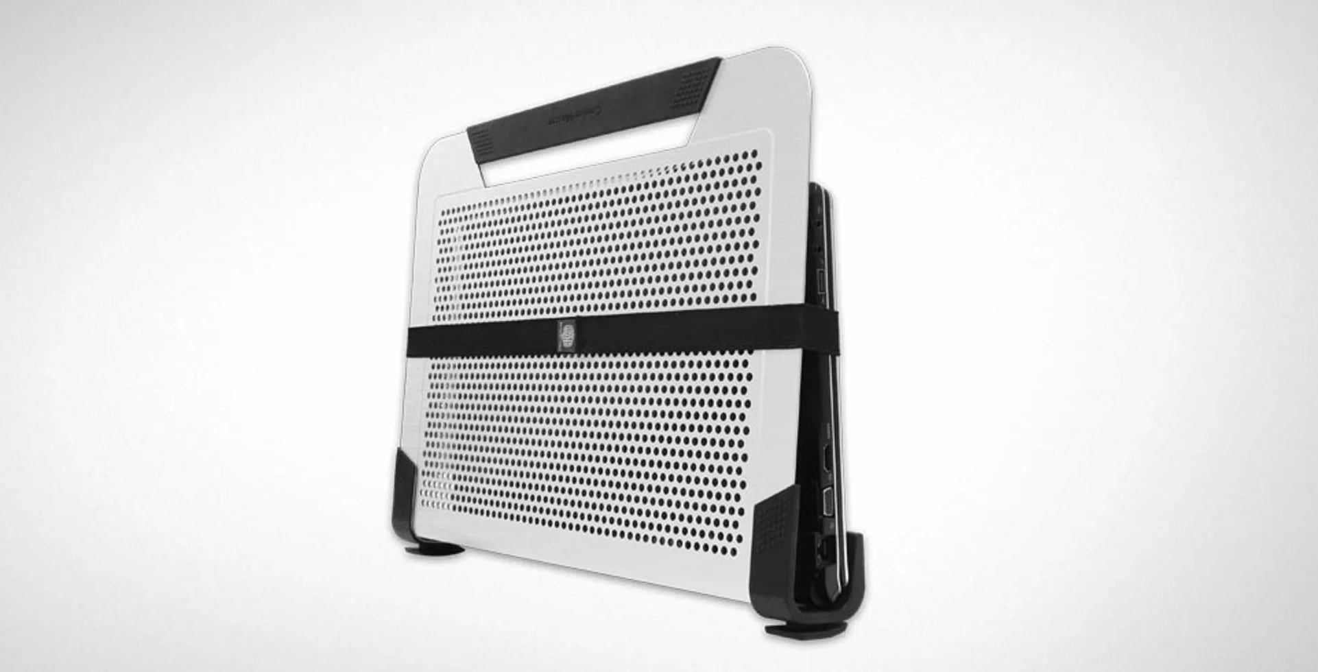 Cooler Master NotePal U3 PLUS Base de Refrigeración para Ordenador Portátil - 3 Ventiladores de 80mm Fáciles de Mover, Estructura Función Protección y Transportación, Ergonómica de Aluminio - Negro