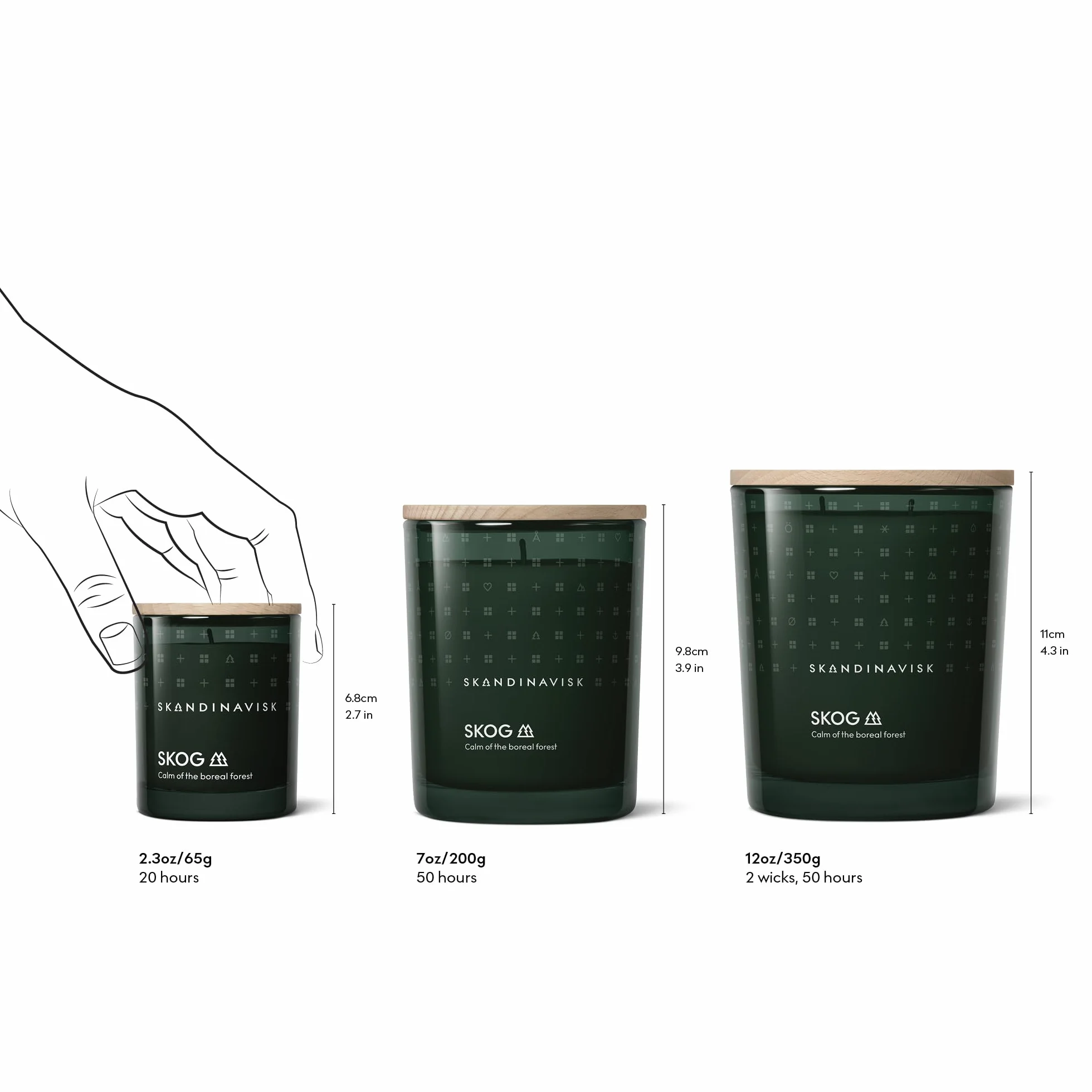 Skandinavisk RO 'Tranquility' Mini Vela perfumada 2.3 oz