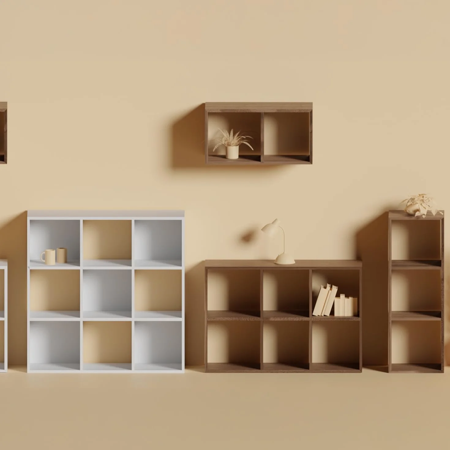 7H SEVEN HOUSE Estantería 6 Cubos SpaceQub 67.5x32x100.5cm