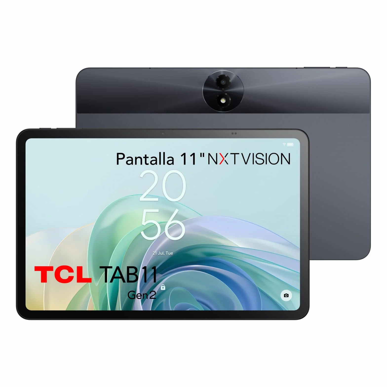 TCL Tab 11 Gen 2 WiFi - Tablet de 10.95" FHD+, Octa-Core, 6GB de RAM (+6GB Extensión RAM), Memoria de 256GB Ampliable por MicroSD a 1TB, 8000 mAh de Batería, Android 14, Gris