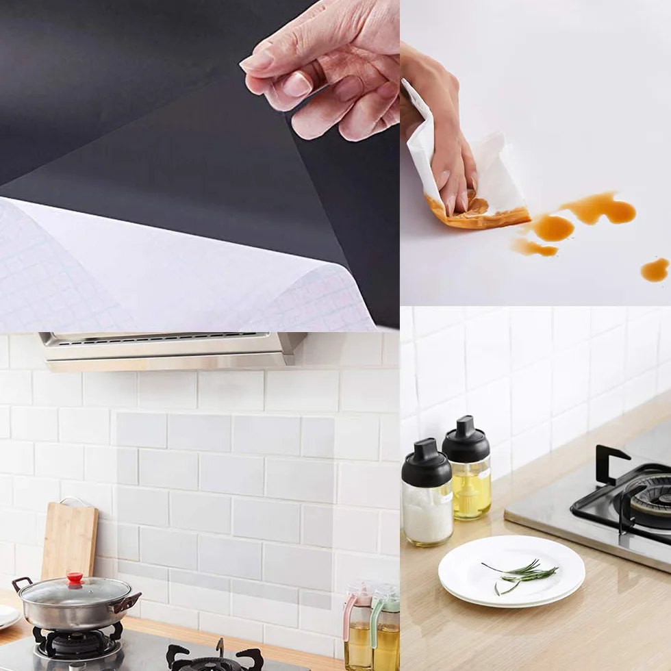 Vinilo Transparente Adhesivo 30x200cm Protector Pared Cocina Impermeable