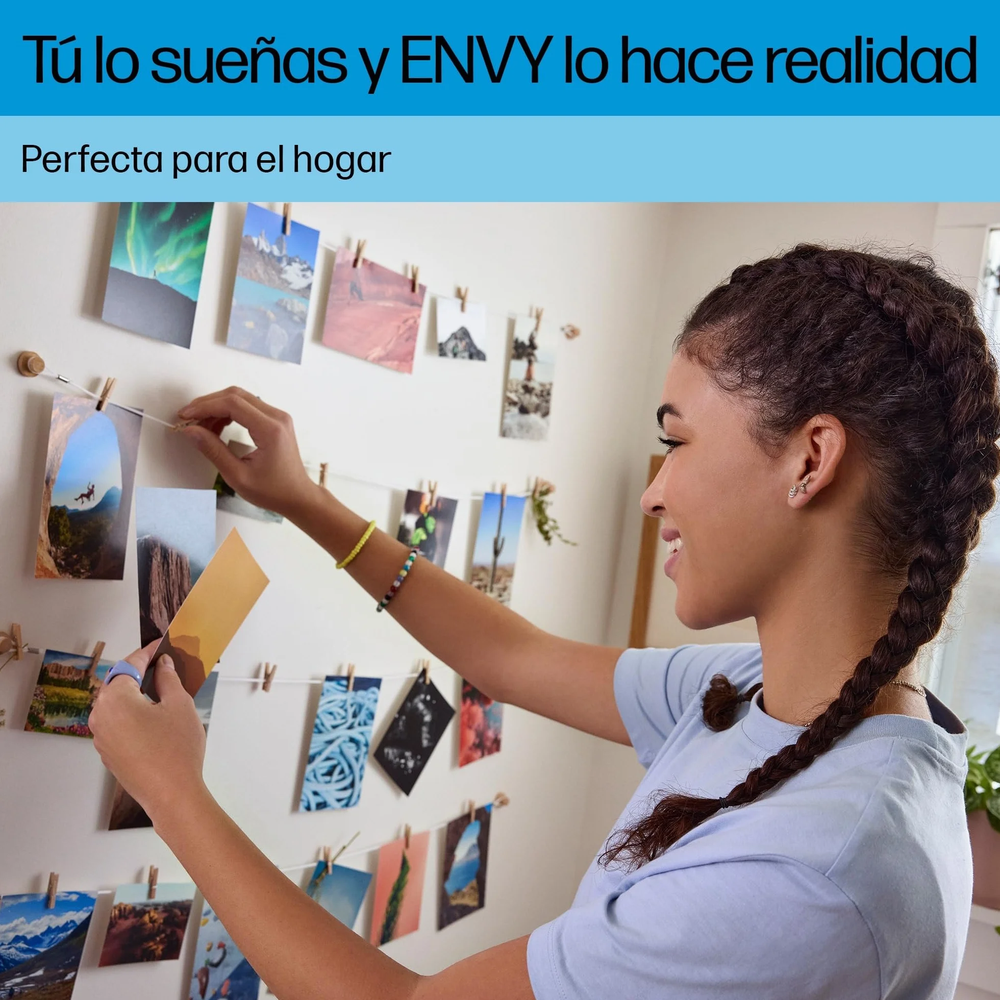 HP Envy 6120e Impresora multifunción de inyección de tinta A4 color Wi-Fi impresión doble cara automática 10 ppm Instant Ink Blanca