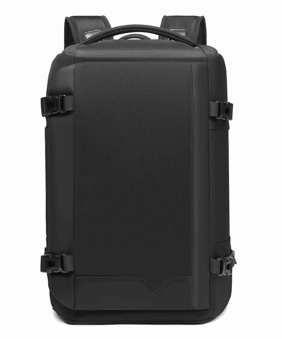 Mochila de Viaje TSA de 43 L Tamaño Grande para Portátil de 17 Pulgadas Impermeable para Trabajo Oficina Viaje Senderismo (Negro)