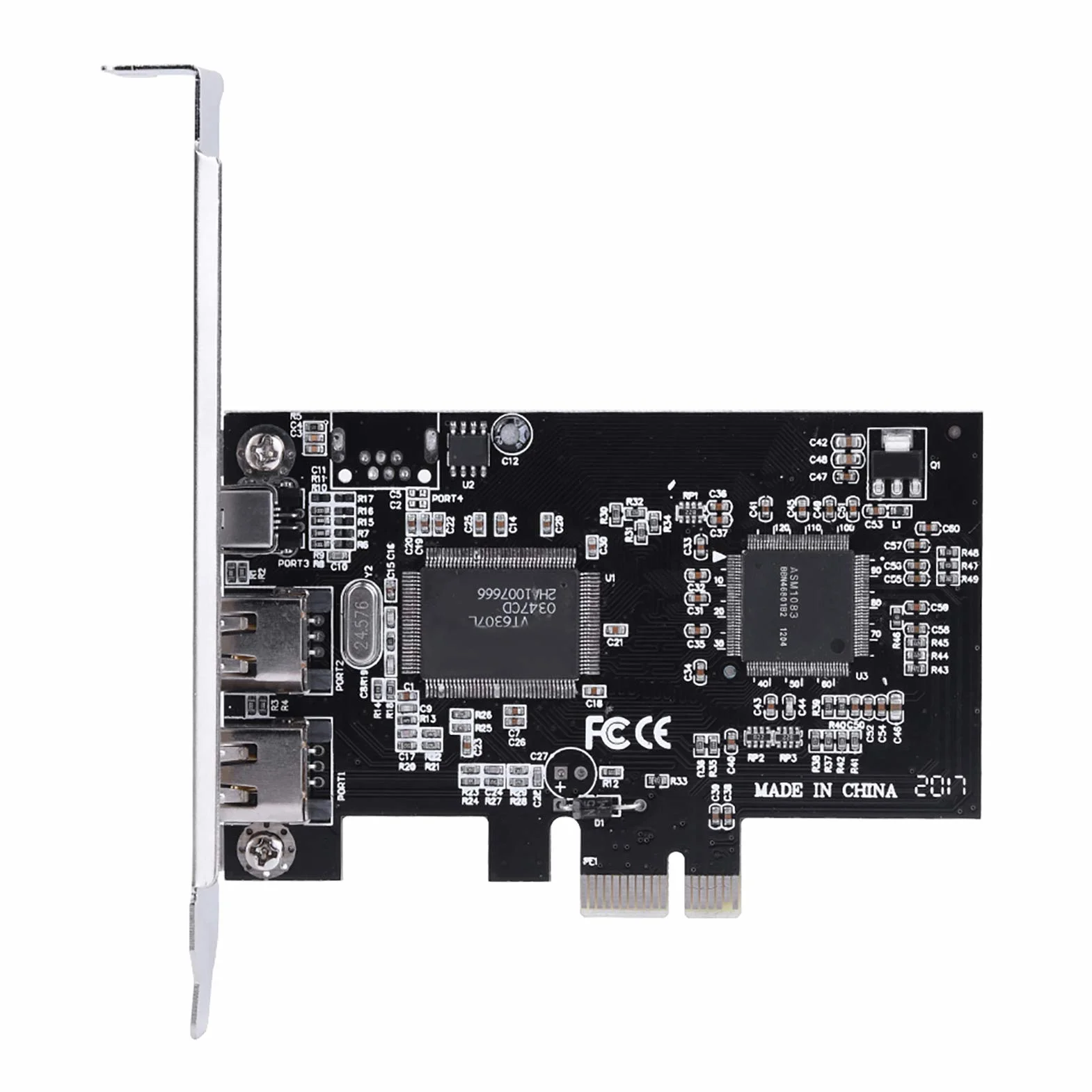 Tarjeta PCIe Firewire para 10, Controlador de Adaptador PCI Express IEEE 1394 de 4 Puertos (3 x 6 Pines y 1 x 4 Pines), Adaptador 1394a PCI-E Firewire 800 para 7/8/Mac OS con Cable