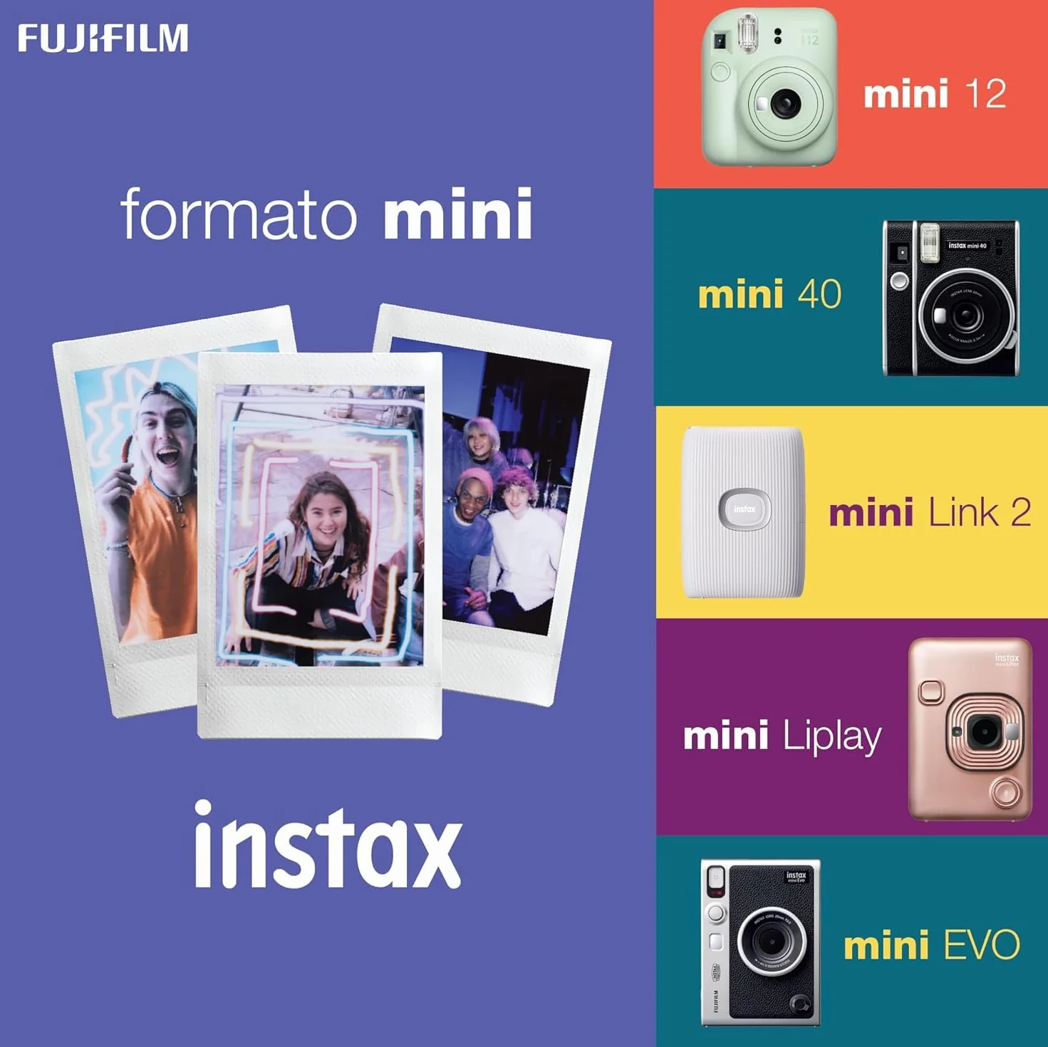 instax Mini LINK2 Clay White, Impresora para teléfonos, Blanca