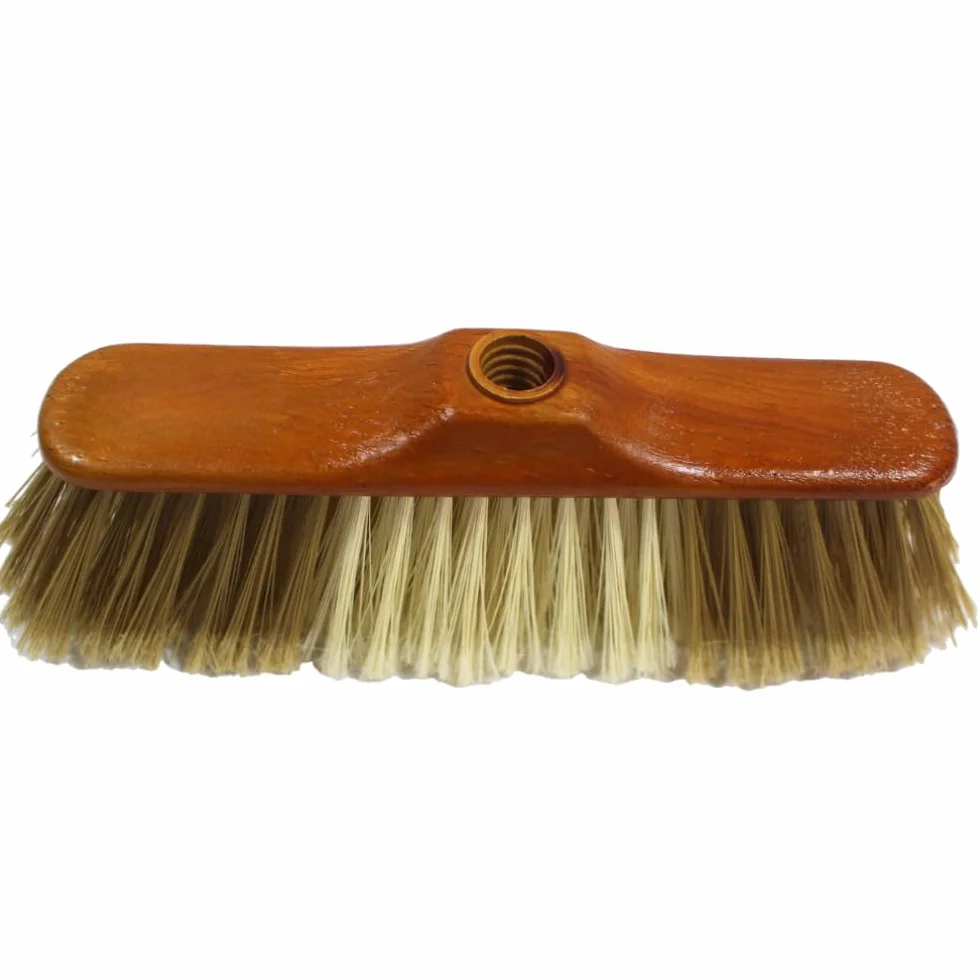KEROPPA Cepillo para Parquet y Tarimas Escoba para Barrer Cepillo de Limpieza del Hogar Cerdas Ultra Finas Suave para Recoger Polvo y Pelusa Marrón y Beige