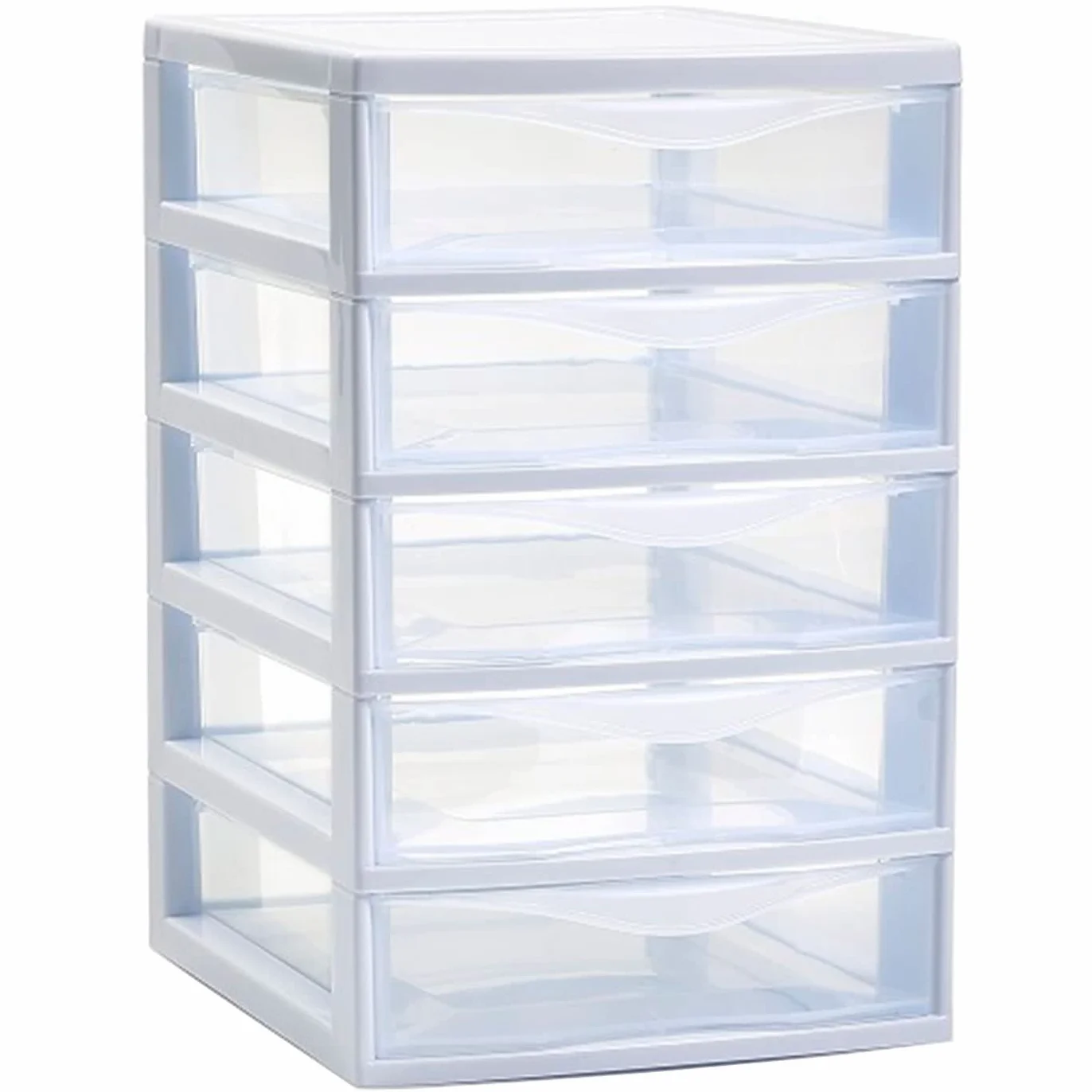 Cajonera de Almacenamiento Guadiana 5 Cajones Torre Multiusos 28 x 18 x 21,5 cm Blanco