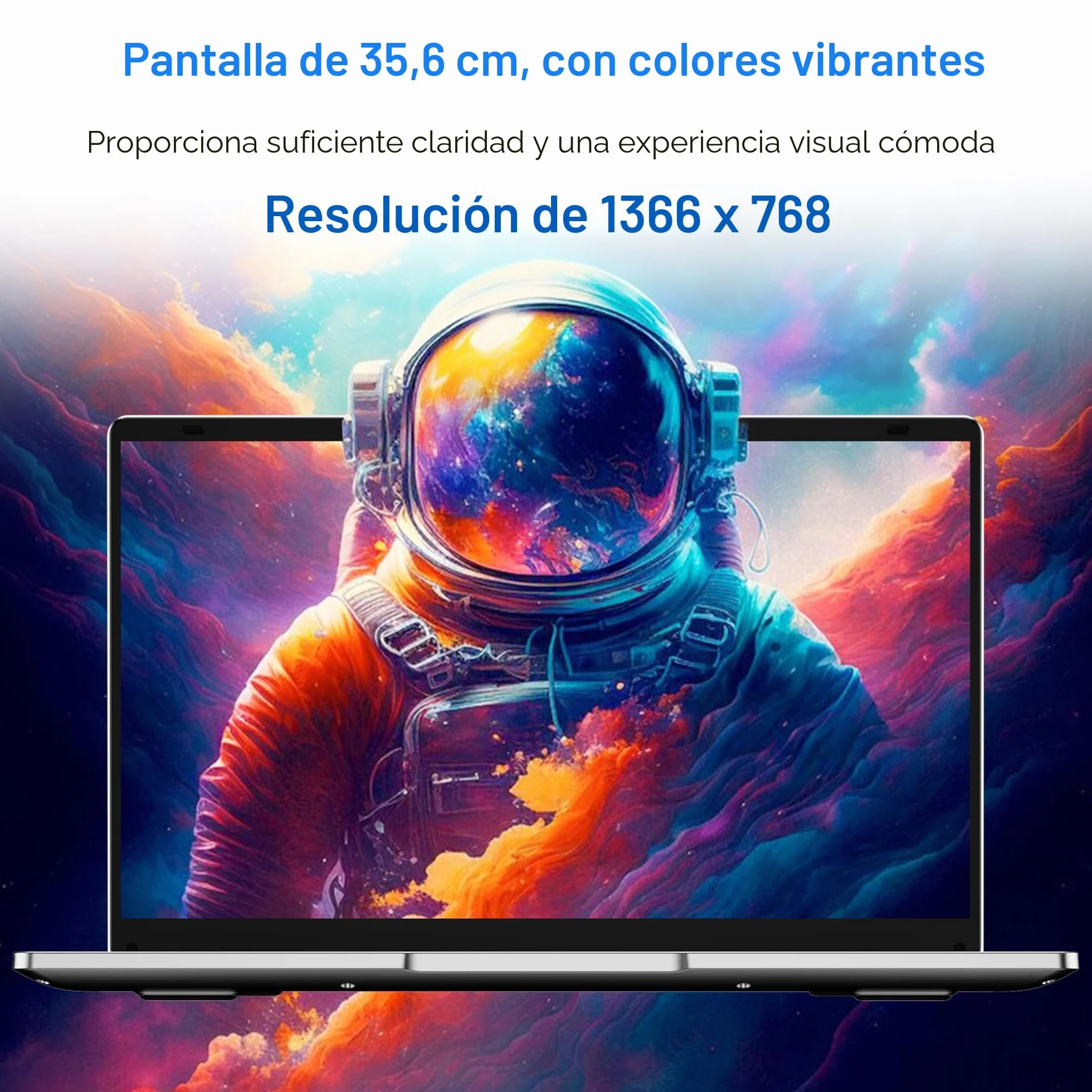 PC Portátil 14 Pulgadas Celeron N4000 (hasta 2.6 GHz) , Computadora Portátil 6GB RAM 128GB SSD, Ordenador portátil W11 Pro Soporte WiFi, Bluetooth, USB 3.0 Mini HDMI, Estudiante/Oficina Laptop.