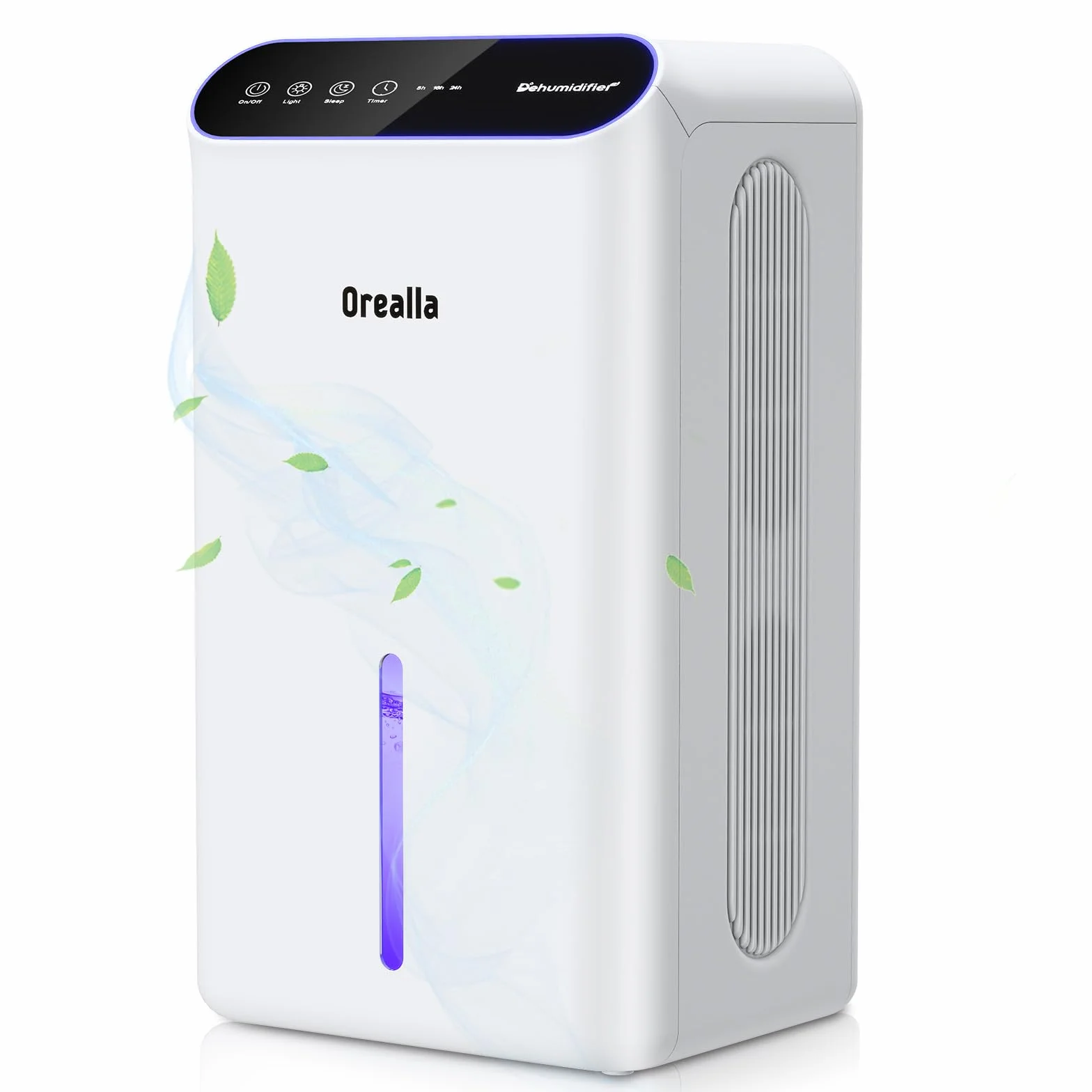 Deshumificador Eléctrico 2.5L con Temporizador 24H Modo Sueño Pantalla LCD para Baño Sótano Salón