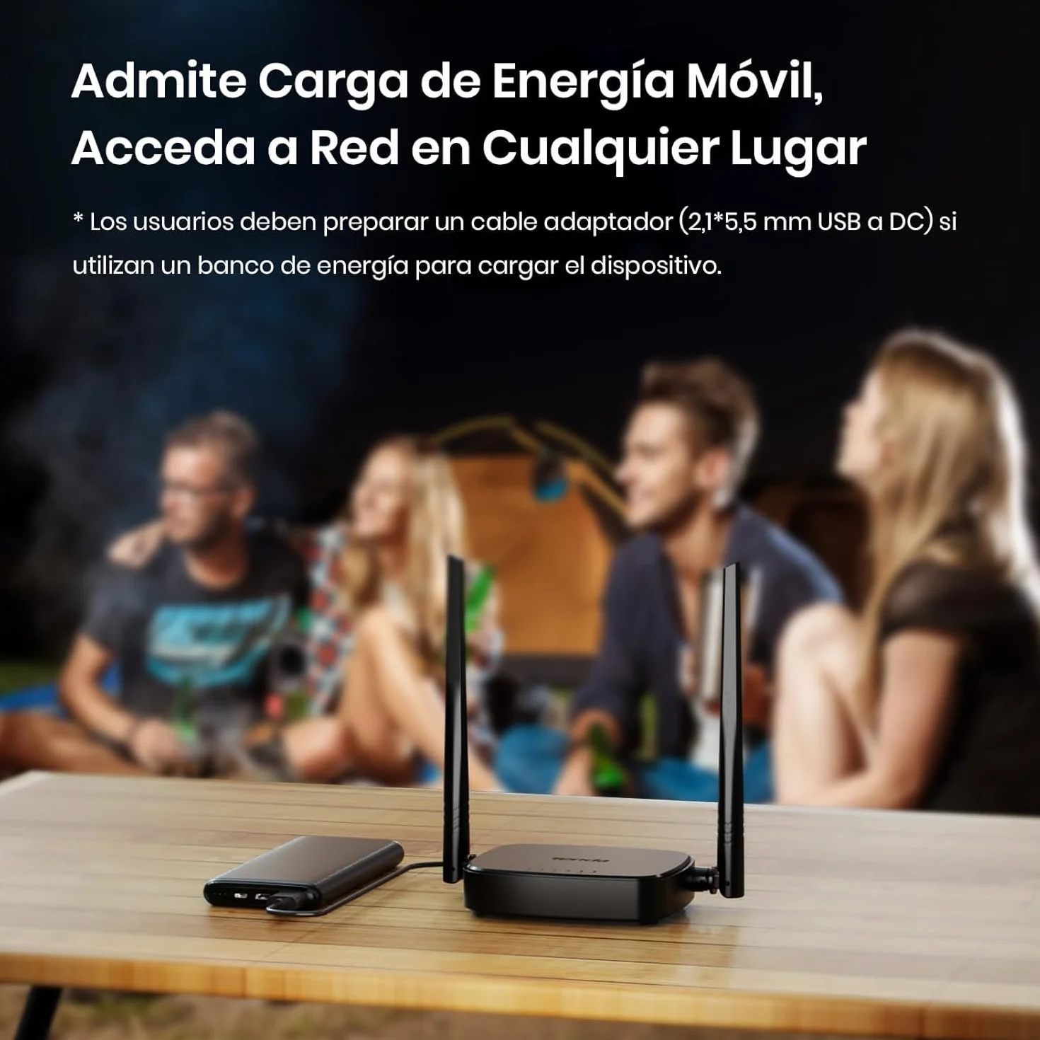 Tenda 4G03 Pro - Router 4G SIM, Wireless LTE CAT4, Router 4G con Tarjeta SIM Velocidad hasta 300Mbps, Plug&Play, LAN/WAN Ethernet Port, Charge with Powe Bank, Compatible con múltiples operadores