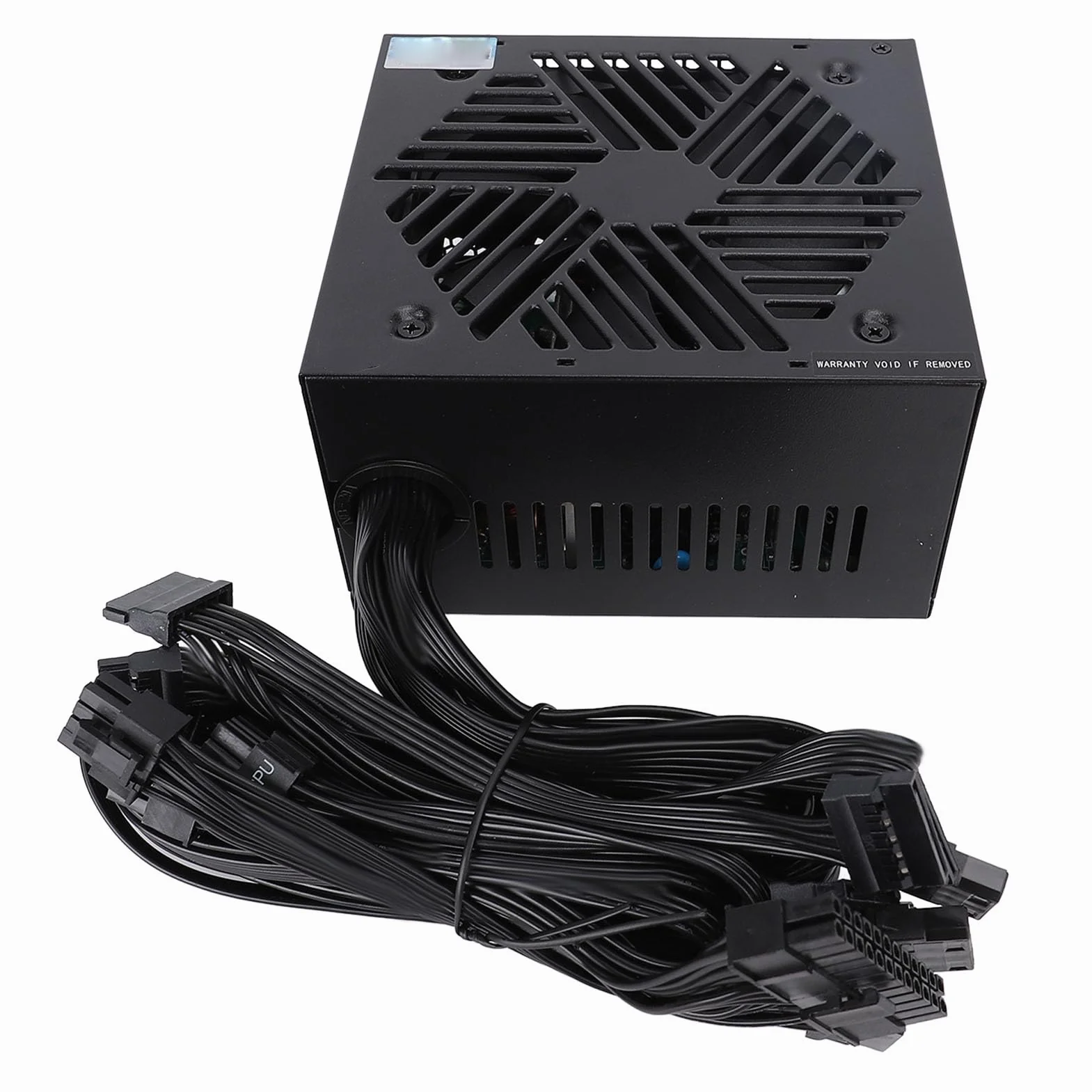 Fuente Alimentación ATX, 600W 80+ Gold Fuente Alimentación para Computadora ATX PSU con Ventilador 120 Mm con Control Térmico Automático, para PC Juegos y Tarjetas Gráficas
