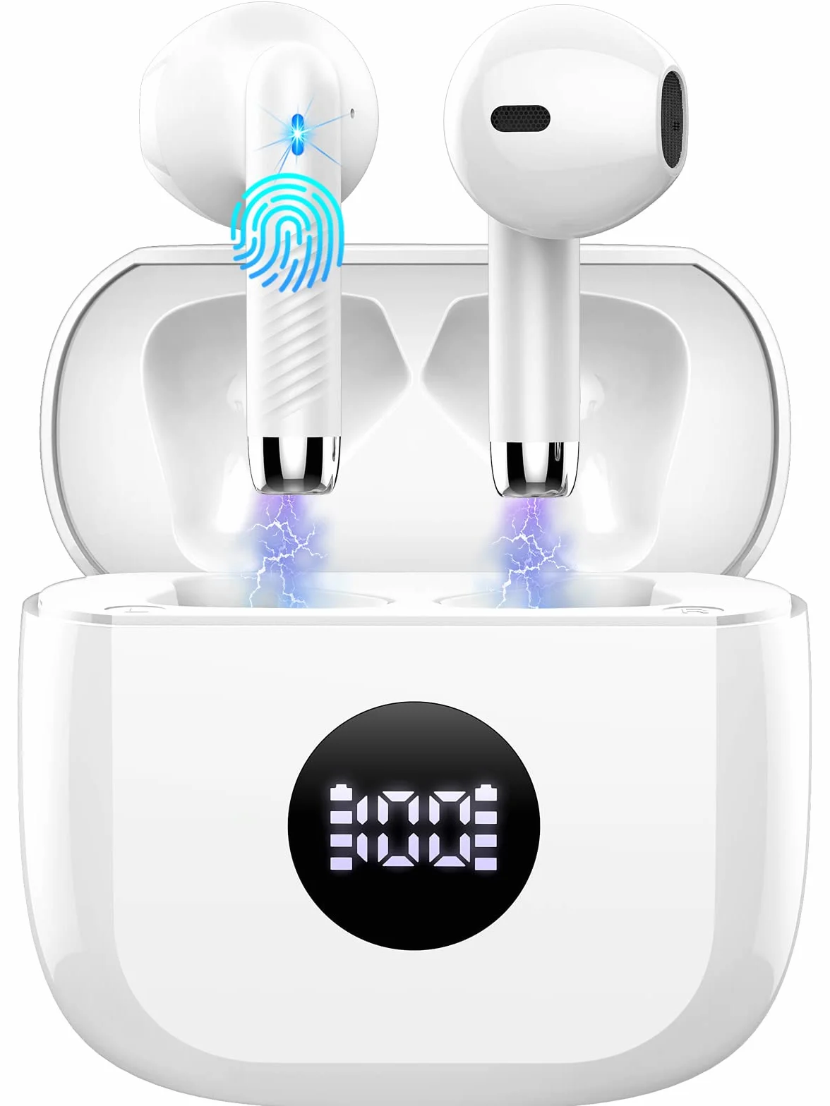 2026 Auriculares Inalámbricos Bluetooth 5.4, Auriculares Inalámbrico 40H | HiFi Estéreo, 4 ENC Cancelación de Ruido Micrófonos, Cascos Inalámbricos, Carga Rápida USB-C, Audifonos IP7 Impermeable
