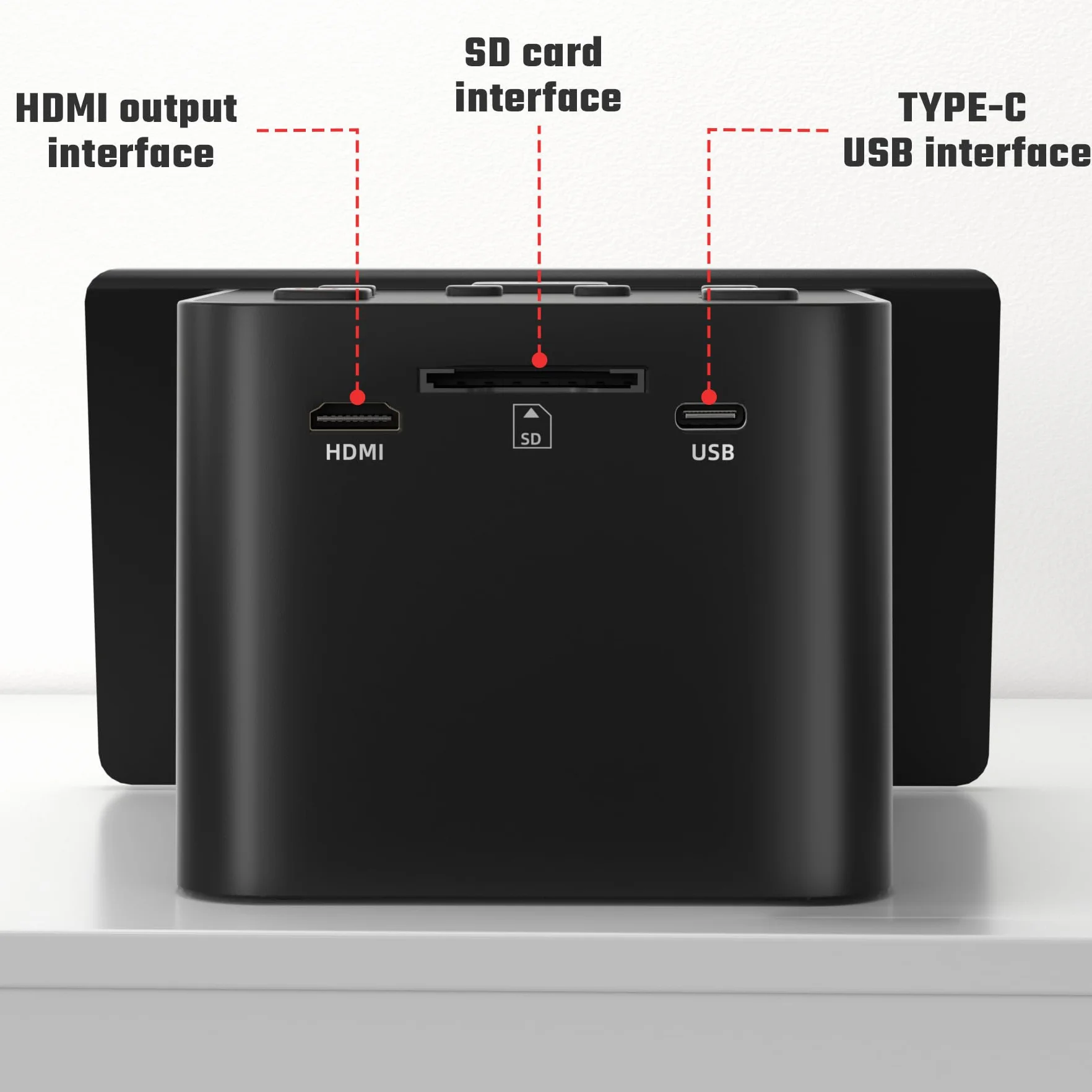 Escáner digital de película y diapositivas con gran pantalla LCD de 5 pulgadas, escáner de diapositivas para digitalizar escáner negativo, convierte 135, 126 KPK, 110 negativos y película Super 8 a 22
