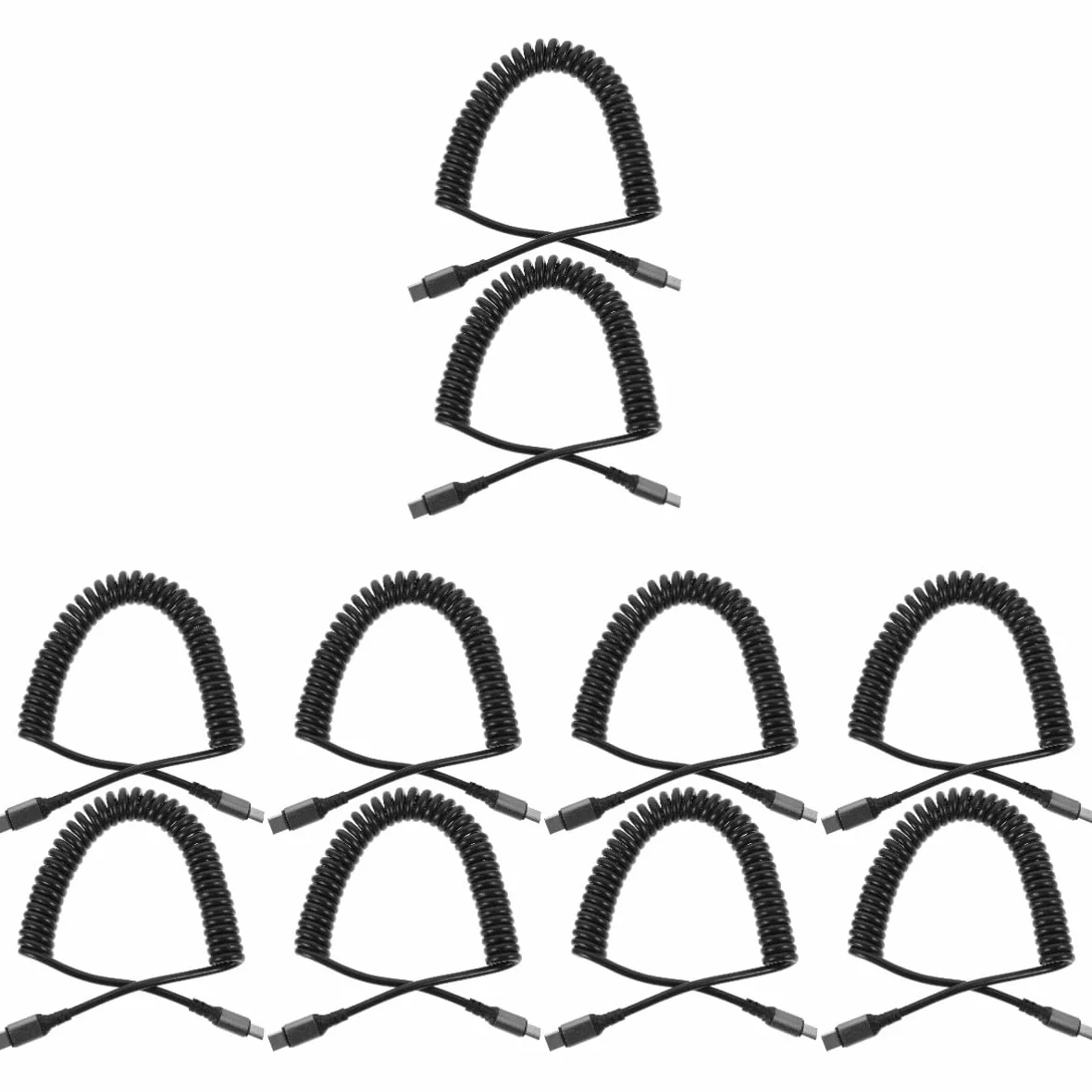 10 Piezas Cable Usb-c de Carga Rápida con Diseño Extensible para Sincronización y Carga Compatible con Dispositivos Type-c Pack de Unidades