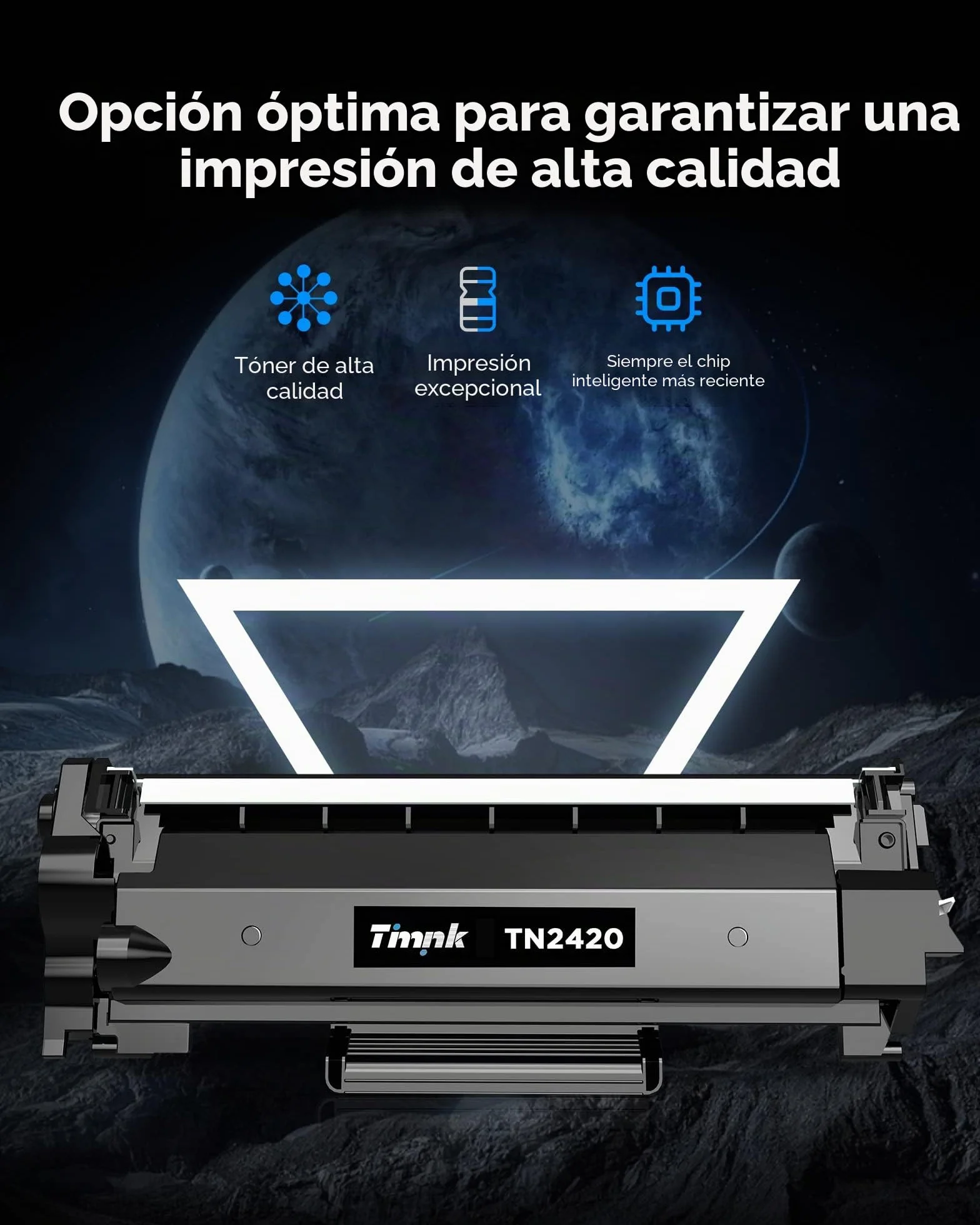 TN2420 Cartucho de Tóner Compatibles para Brother MFC L2710DW L2750DW L2710DN L2730DW DCP L2510D L2530DW L2550DN HL L2310D L2350DW (2 Negro)