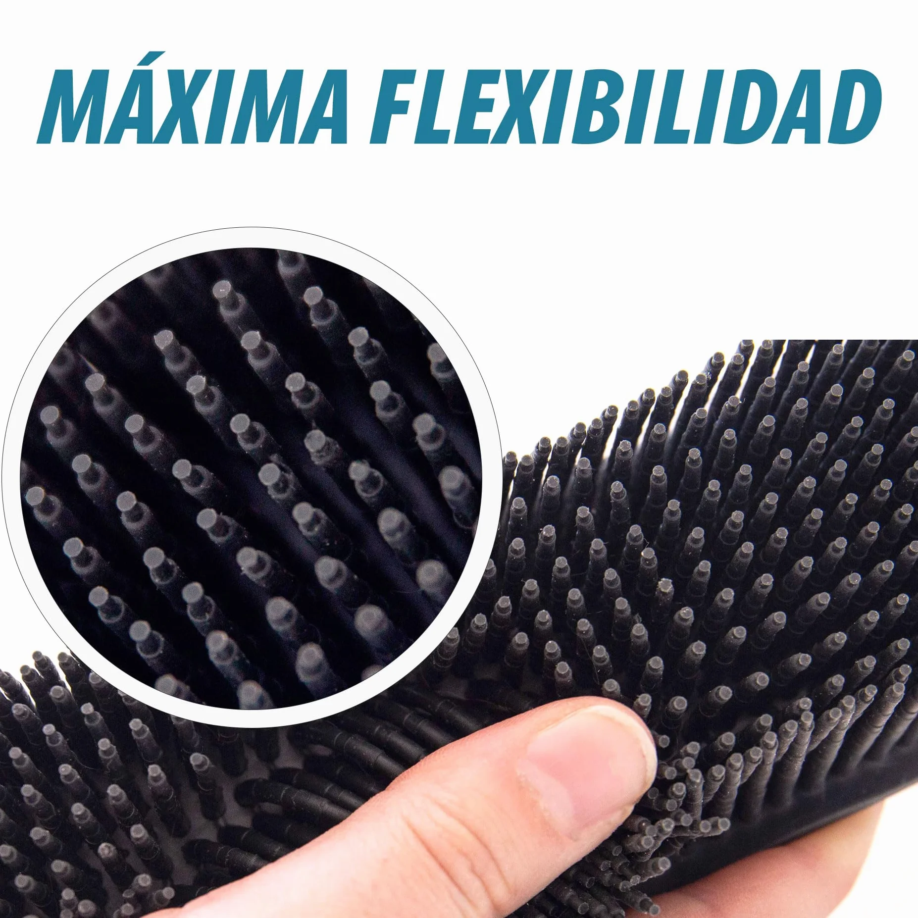 Escoba de Goma Flexible para Pelo de Mascotas y Polvo 32,5x9,5x5,3 cm Cepillo Multisuperficie