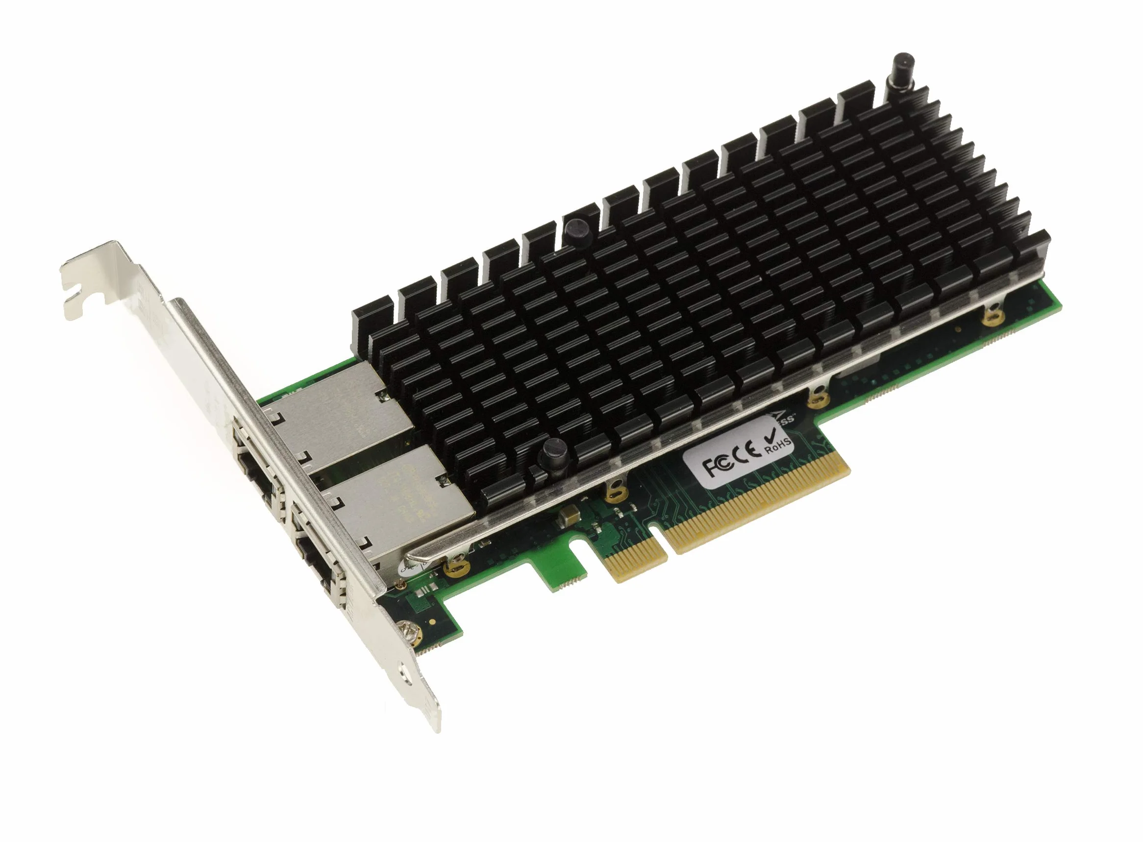 KALEA-INFORMATIQUE Tarjeta controladora de Red PCIe 3.0 x8 LAN Ethernet 10G 2 Puertos RJ45. con chipset Intel X540. Soportes de Perfil Alto y bajo.