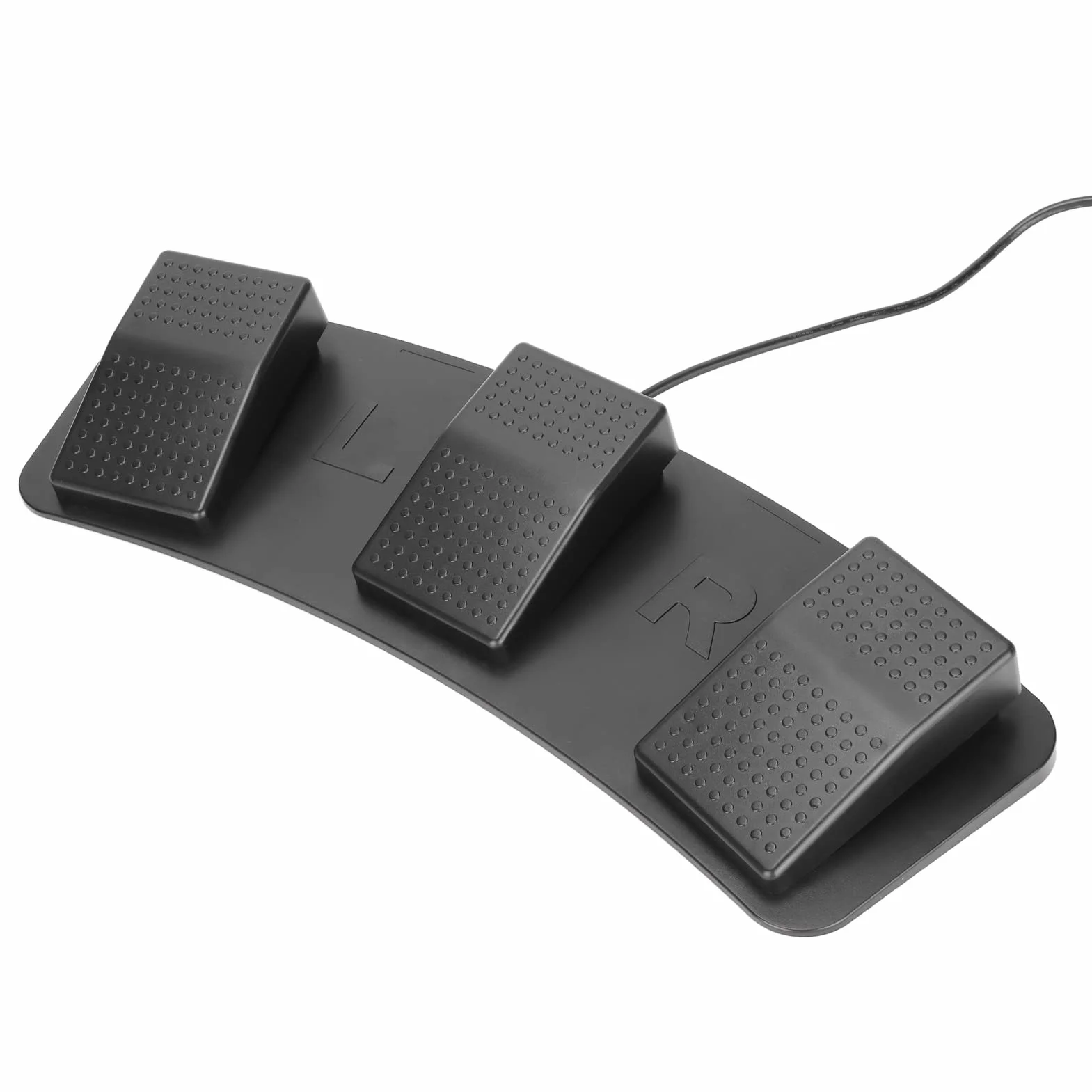 VBESTLIFE Pedal de Interruptor de Pie Triple USB, Interruptor Mecánico Multifuncional Pedal de Interruptor de Pie Programa de Tres Botones Teclado de Computadora Juego de Ratón Acción HID