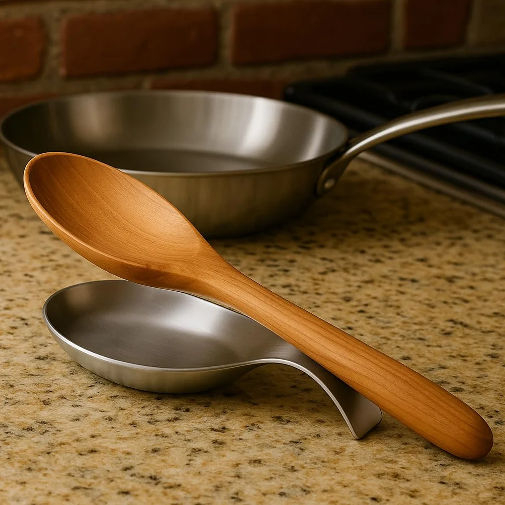 Reposacucharas de Cocina de Acero Inoxidable Soporte para Utensilios