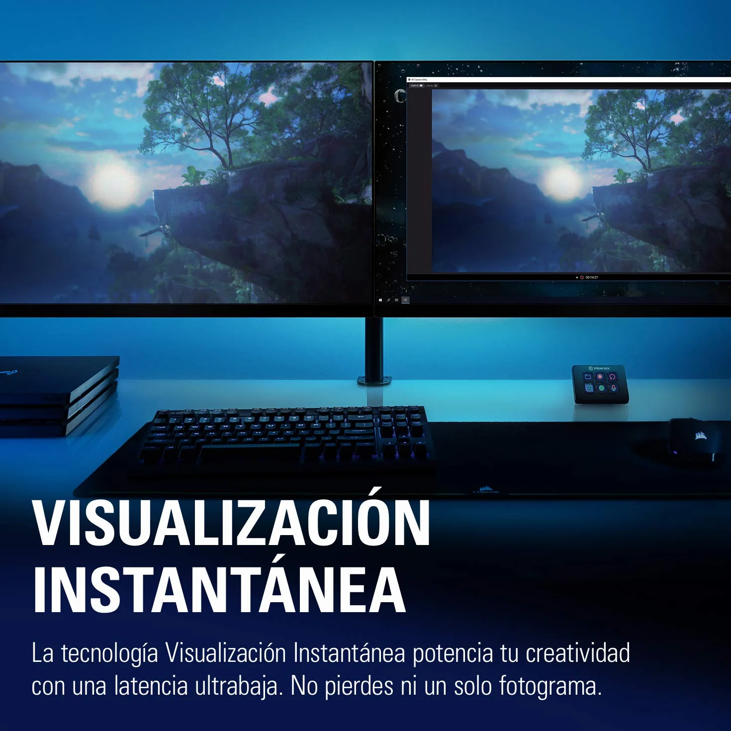 Corsair Game Capture 4K60 Pro MK.2 - Captura y traspaso de señal a 4K 60FPS HDR Captura, PCI x4 (Interno), Tecnología Visualización Instantánea de latencia ultrabaja