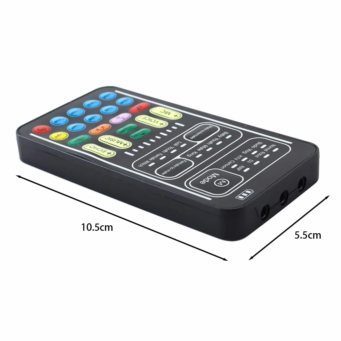 Riven I9 Voice Changer Set Multifuncional Portátil Grabación Mini Tarjeta de Sonido para Game Anchor Recording Computer Multifuncional Kit