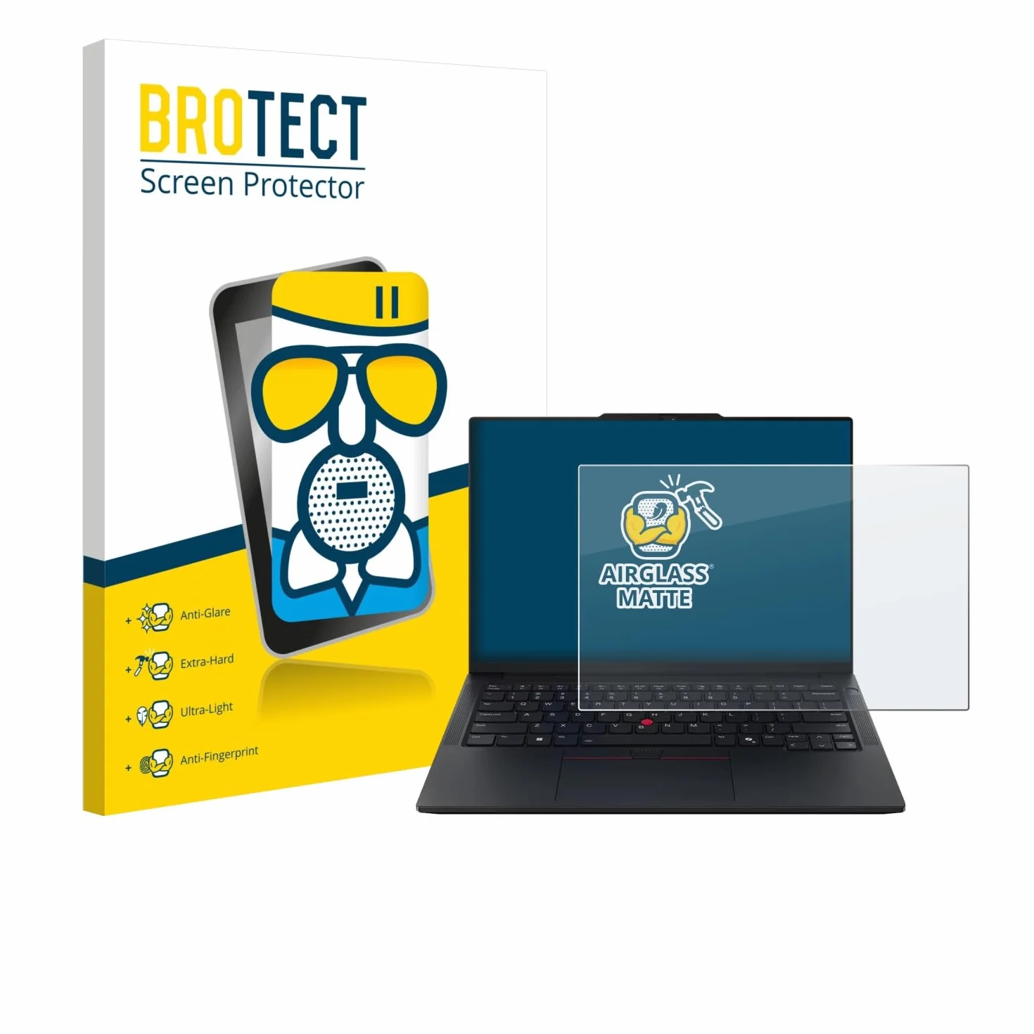 BROTECT Protector Pantalla Mate Cristal para Lenovo ThinkPad E14 Gen 7 Protección Anti-Reflejos