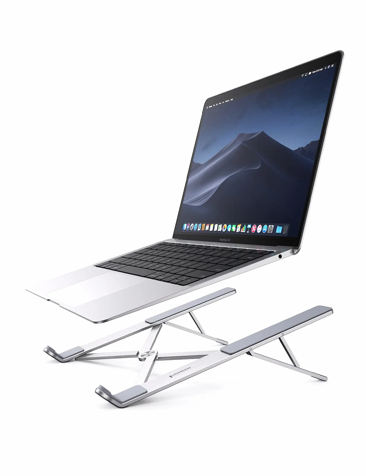 UGREEN Soporte Portátil de Aluminio de Mesa, Elevador Laptop Stand Portatil Ajustable Compatible con MacBook Air Pro ASUS HP DELL y Otros de 12-17,3"