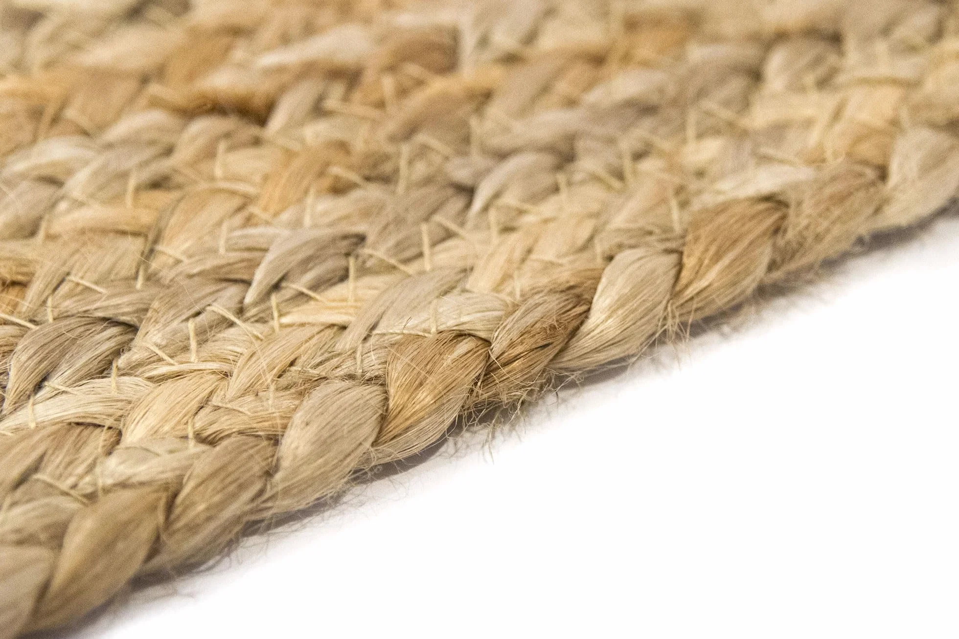 HAMID Alfombra Yute Alhambra Natural 100% Fibra de Yute Trenzado a Mano (60x110cm)