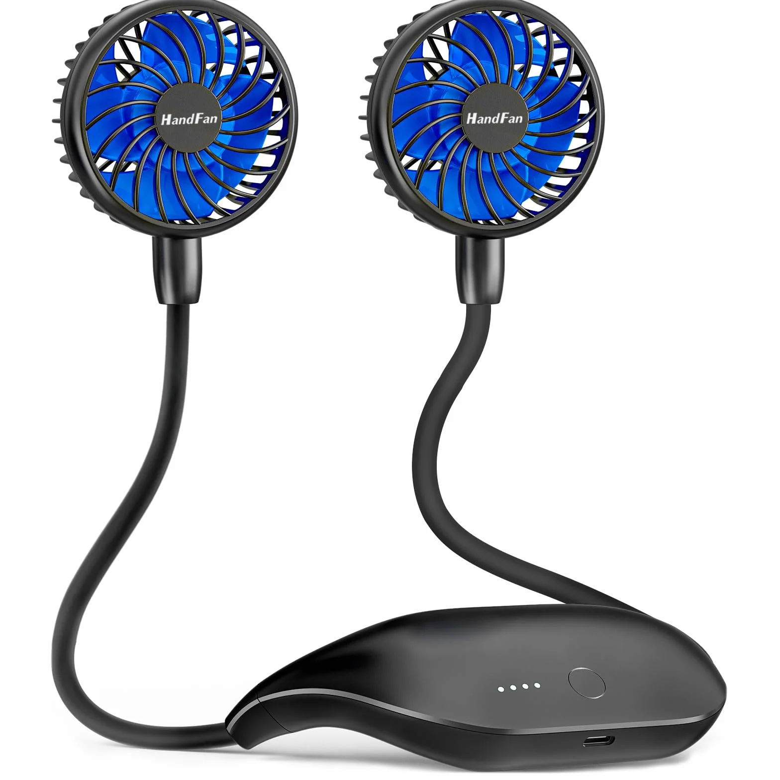 HandFan HandFan10000mAh Ventilador Portatil Cuello Mini Ventilador USB Recargable,Ajustable De 360 ​​°,48 Horas De Tiempo De Trabajo Para La RefrigeracióN Personal, Camping,Viajes, Oficina, Iglesia