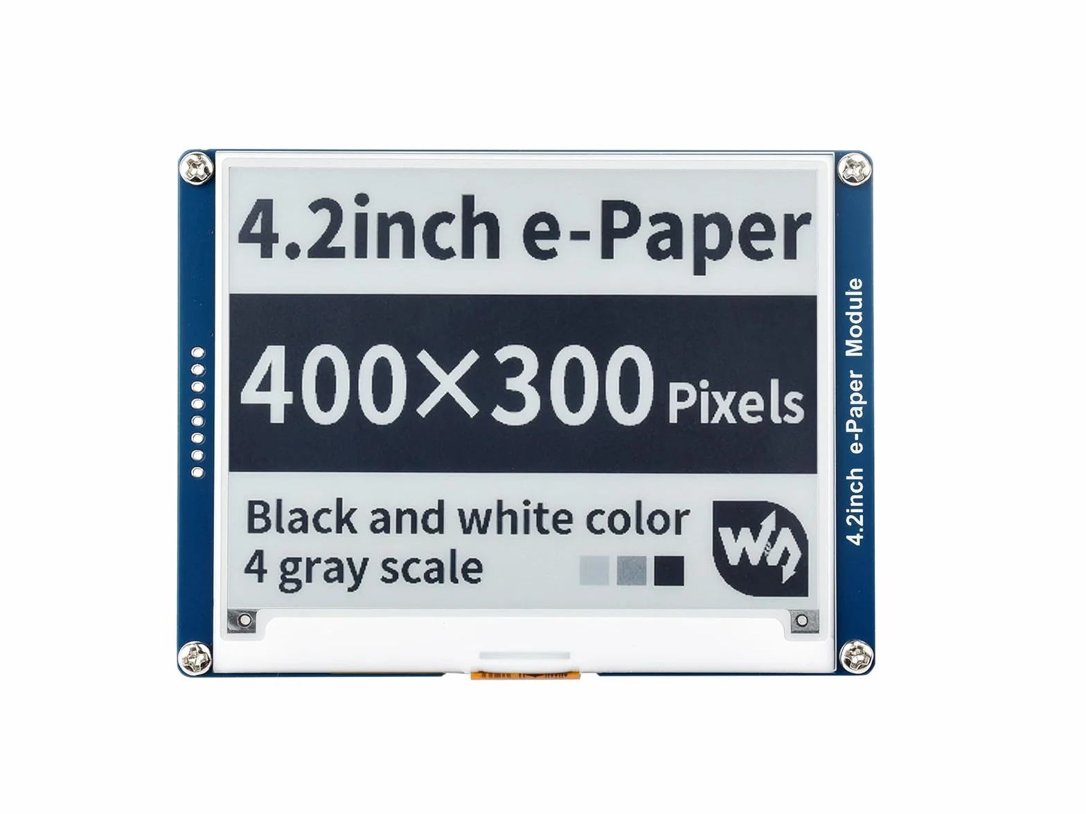 Waveshare 4.2Inch E-Paper Display Panel Module Kit 400 x 300 Resolution 3.3v E-Ink Electronic PaperScreen,Embedded Controller for Raspberry Pi/Arduino/Nucleo Support Full Refresh SPI Interface