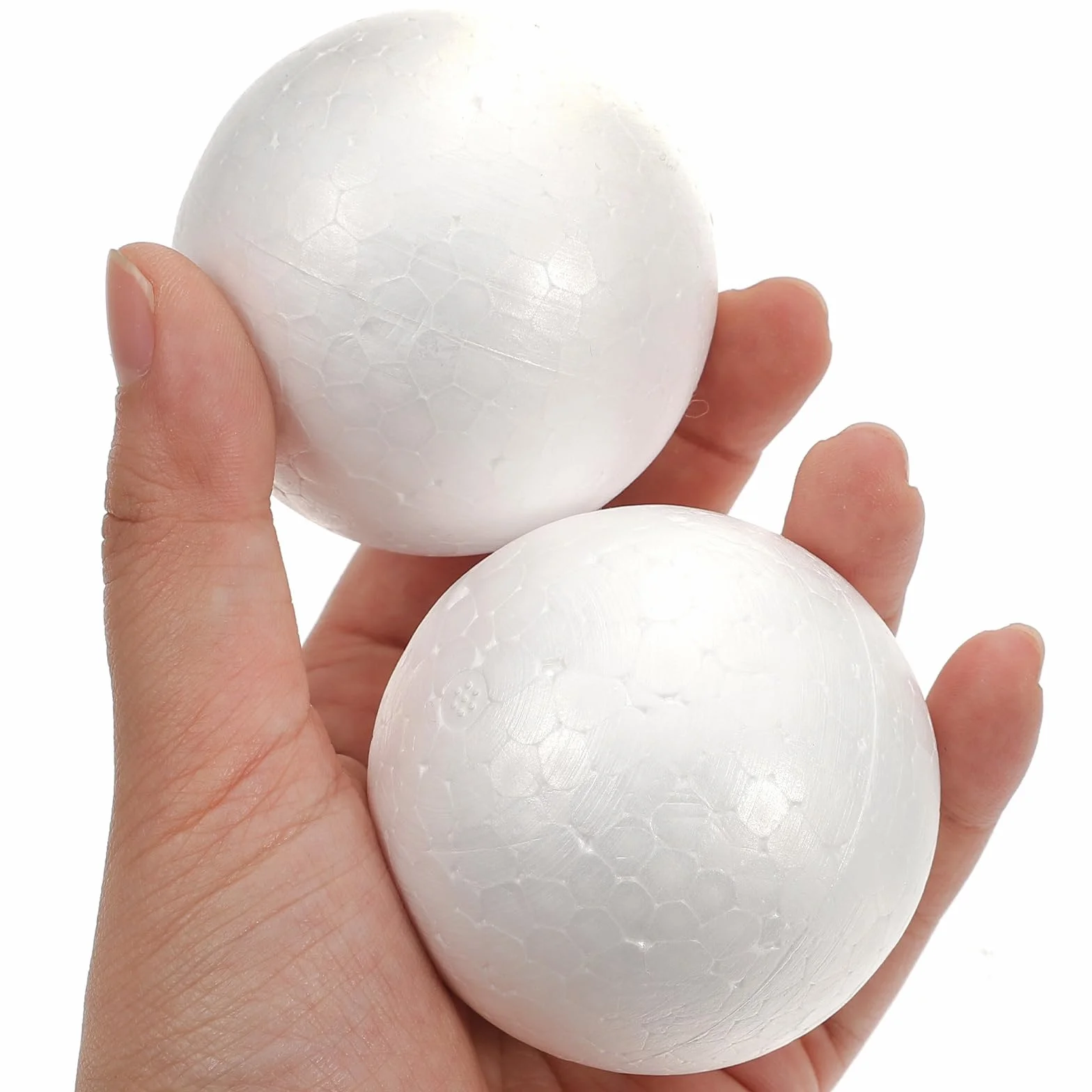 Bolas de Poliestireno 5 cm 50 Piezas para Manualidades DIY Navidad Bodas