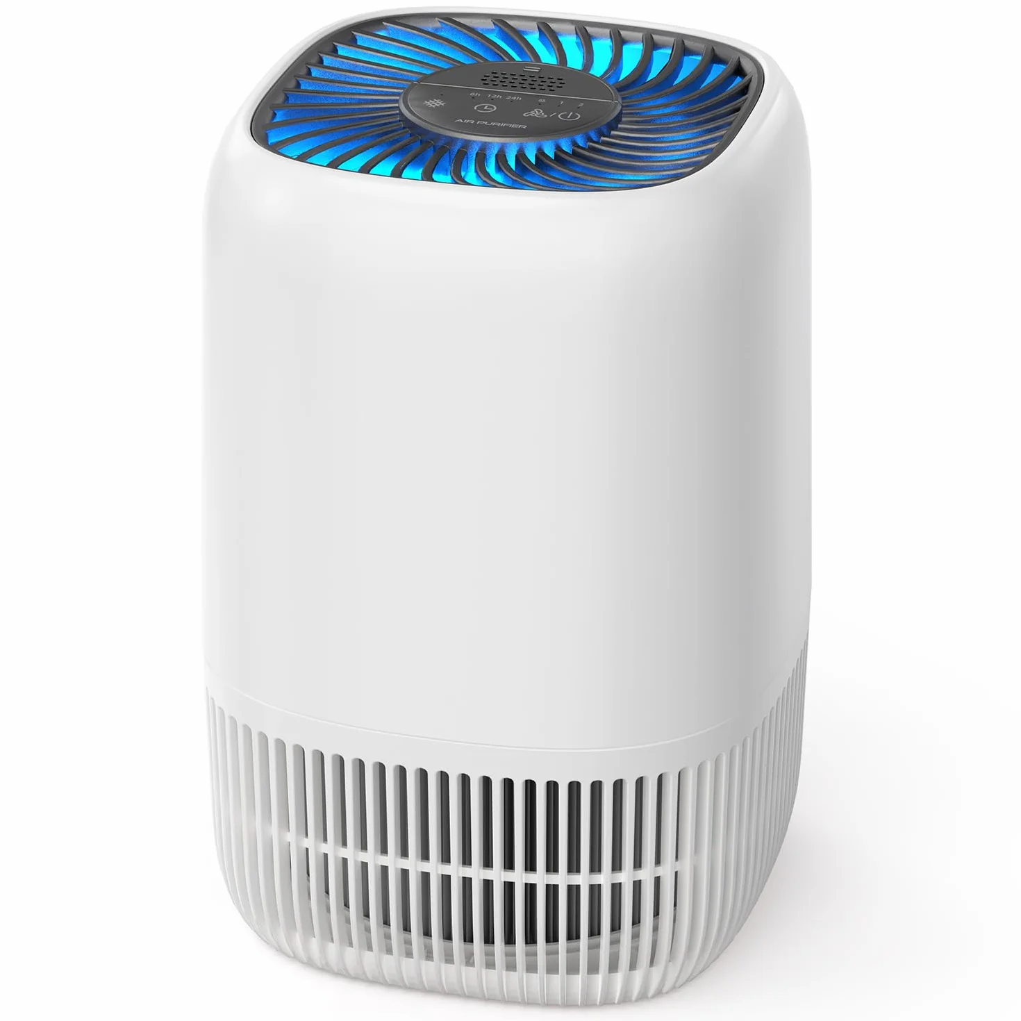 AROEVE Purificador de Aire con Filtro HEPA H13 de 3 Etapas, con un Consumo de Energía de tan solo 5W, Silencioso a 22db con Aroma, Combate el Polen, el Humo y el Pelo de Mascotas