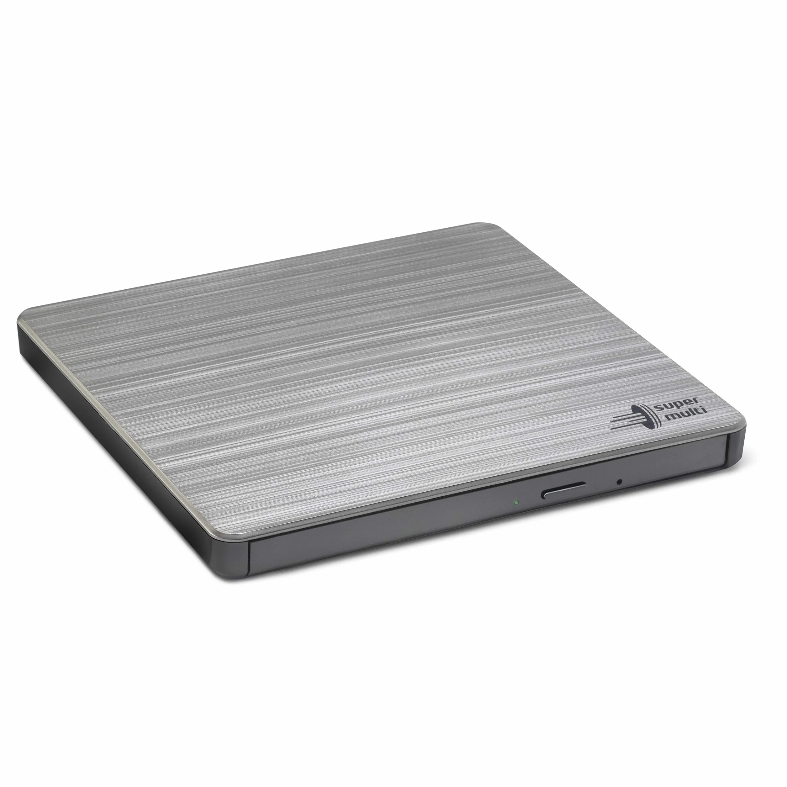 Hitachi-LG GP60 External DVD Drive, Slim Portable DVD Burner/Writer/Player for Laptop, Windows and Mac OS Compatible, USB 2.0, 8x Read/Write Speed - Silver