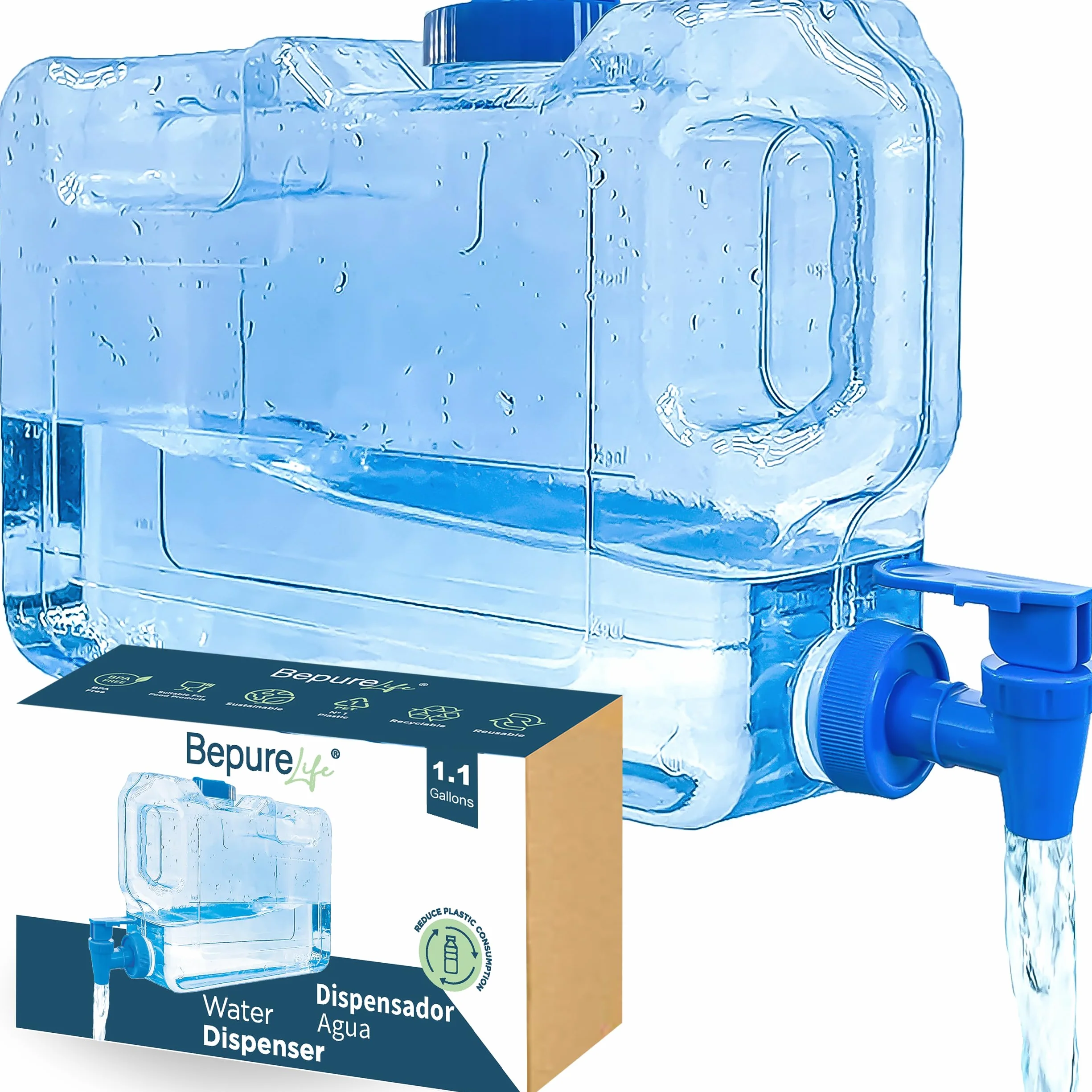 Dispensador de Agua Fria para Nevera 4,2L (1,1 GAL) Plastico PETG