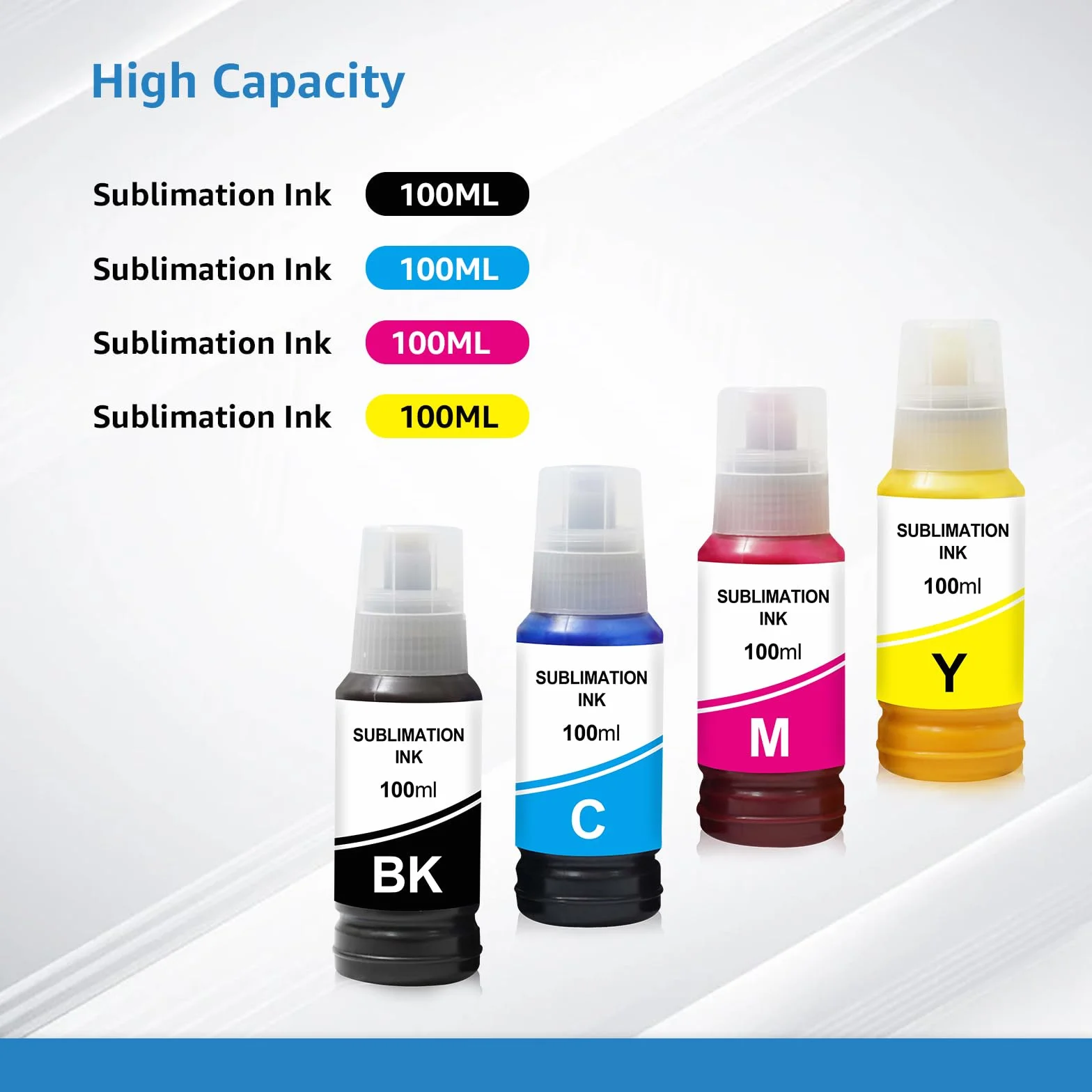 Tinta para sublimación para ET2720 ET2750 ET2760 ET-2803 ET-2850 ET-3850 ET-3830 ET4700 ET-4760 ET-4800 WF2750 ET1500000 Tinta de Transferencia Therte, Mica (5 Pack)