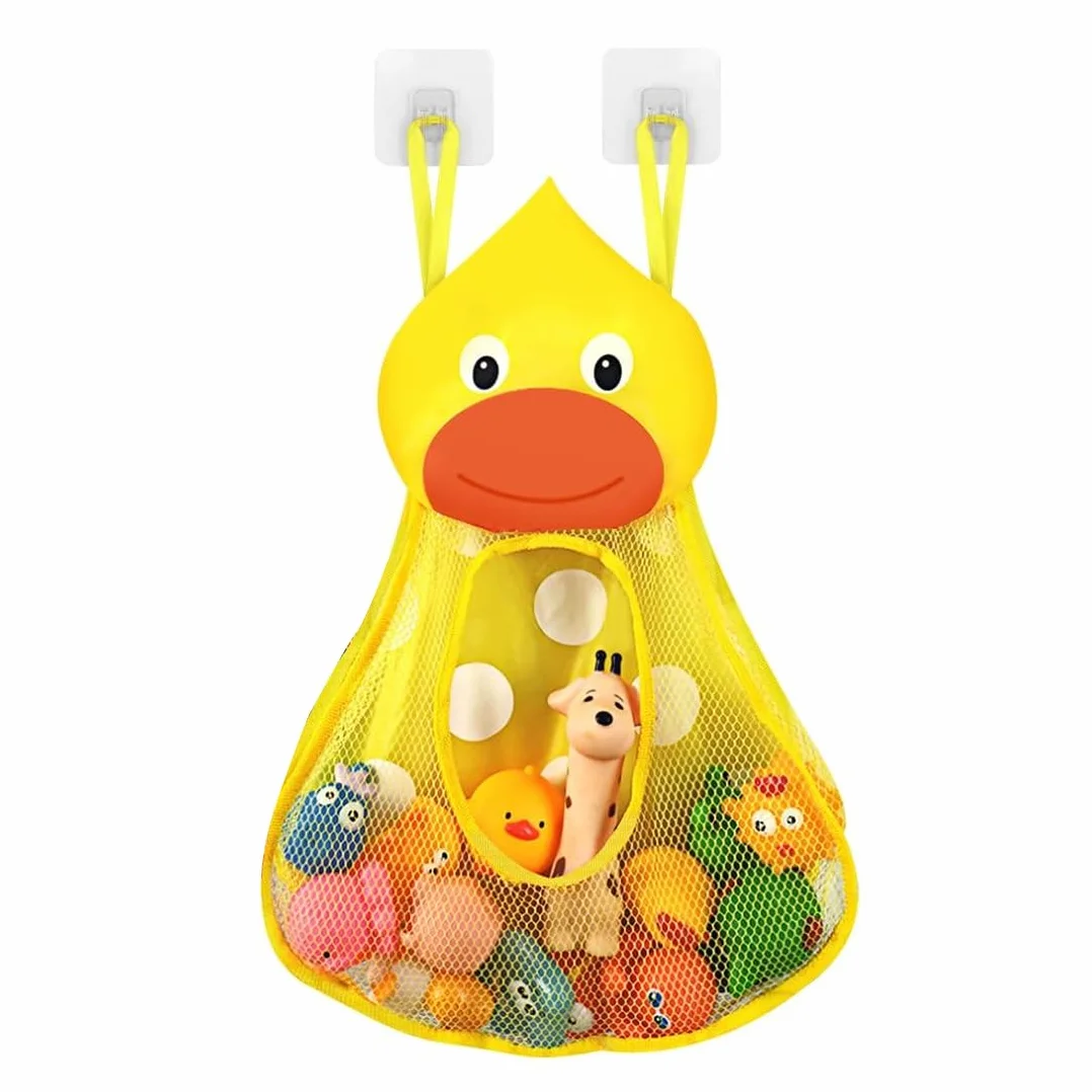 Organizador de Juguete de Baño, Almacenamiento de Juguete de Cuarto de Baño, Bolsa Juguetes Bañera Bolsa de Almacenamiento Soporte con Ventosa