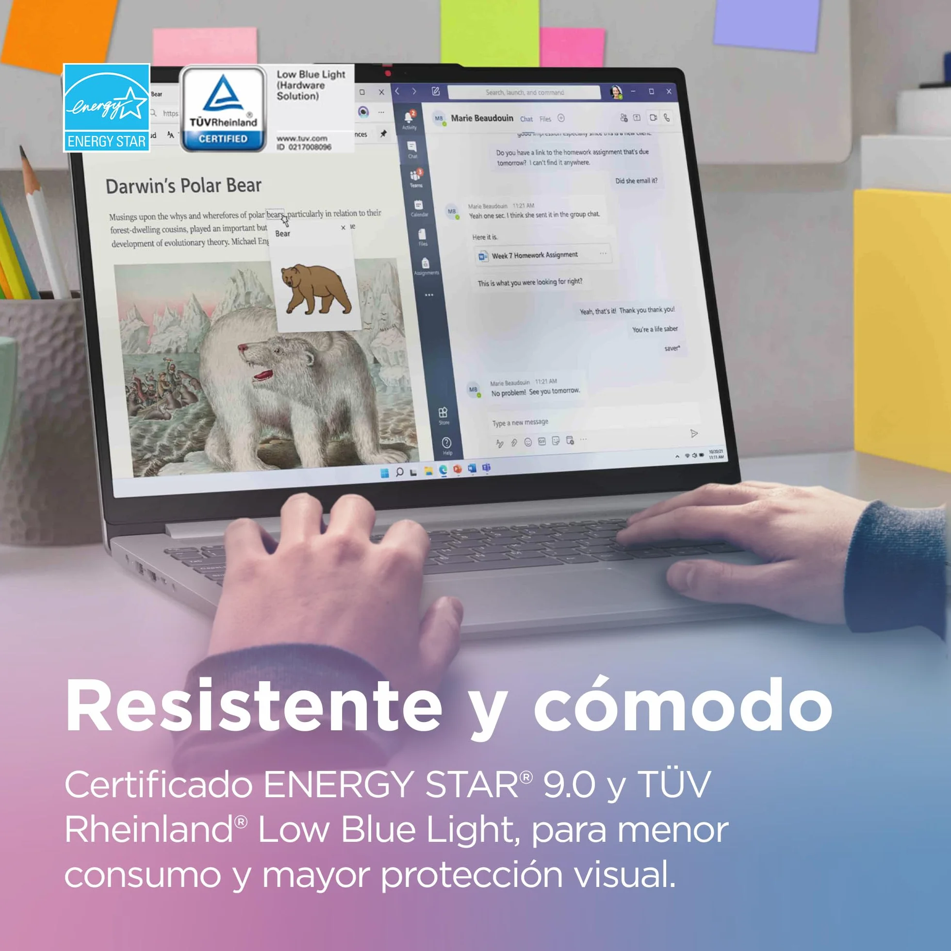 Lenovo IdeaPad Slim 3 Gen 8 – Ordenador Portátil 15.6'' FHD (Intel Core i3-N305, Intel UHD Graphics, 8 GB RAM, 256 GB SSD, Wi-Fi 6, Win 11 Home, Office Trial) Teclado QWERTY Español - Azul Abismo