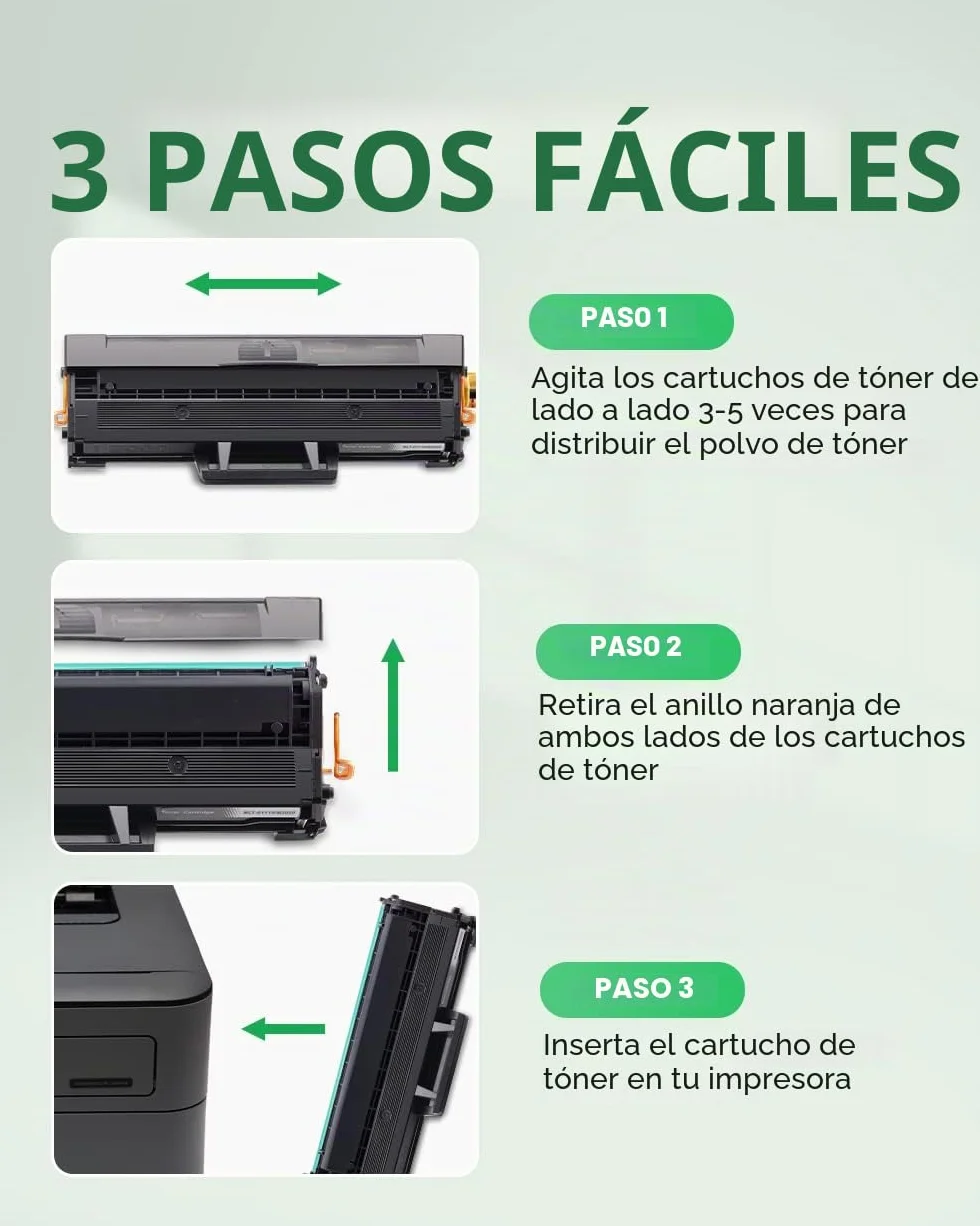colorfly MLT-D111S Toner Compatible para Samsung MLT-D111S D111S D111L Cartuchos de tóner para Samsung Xpress M2070 M2022 M2020 M2026 M2026W M2022W M2020W SL-M2070 SL-M2070W SL-M2070F (2 Negro)
