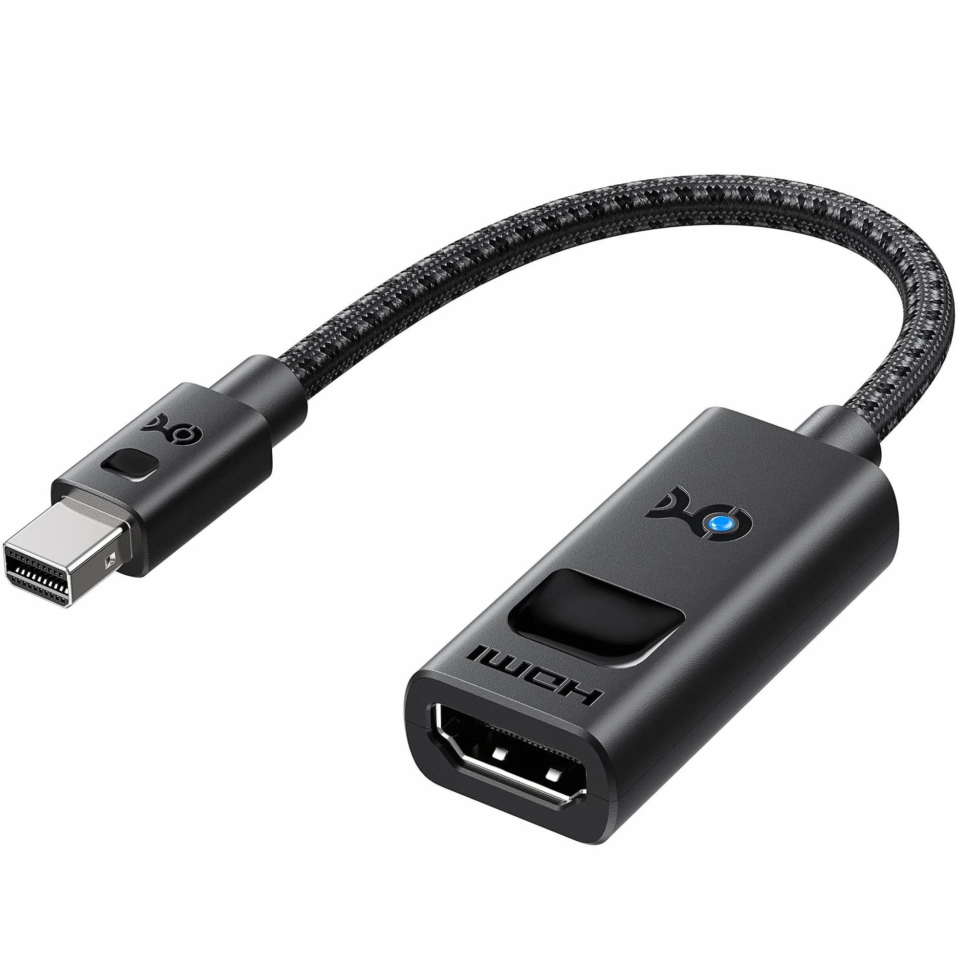 Cable Matters adaptador mini DisplayPort 1.4 a HDMI 8K 60Hzcon 4K a 120 Hz u 8K 60Hz, cable adaptador Mini DisplayPort 1.4 a HDMI 8K 60Hz en color negro